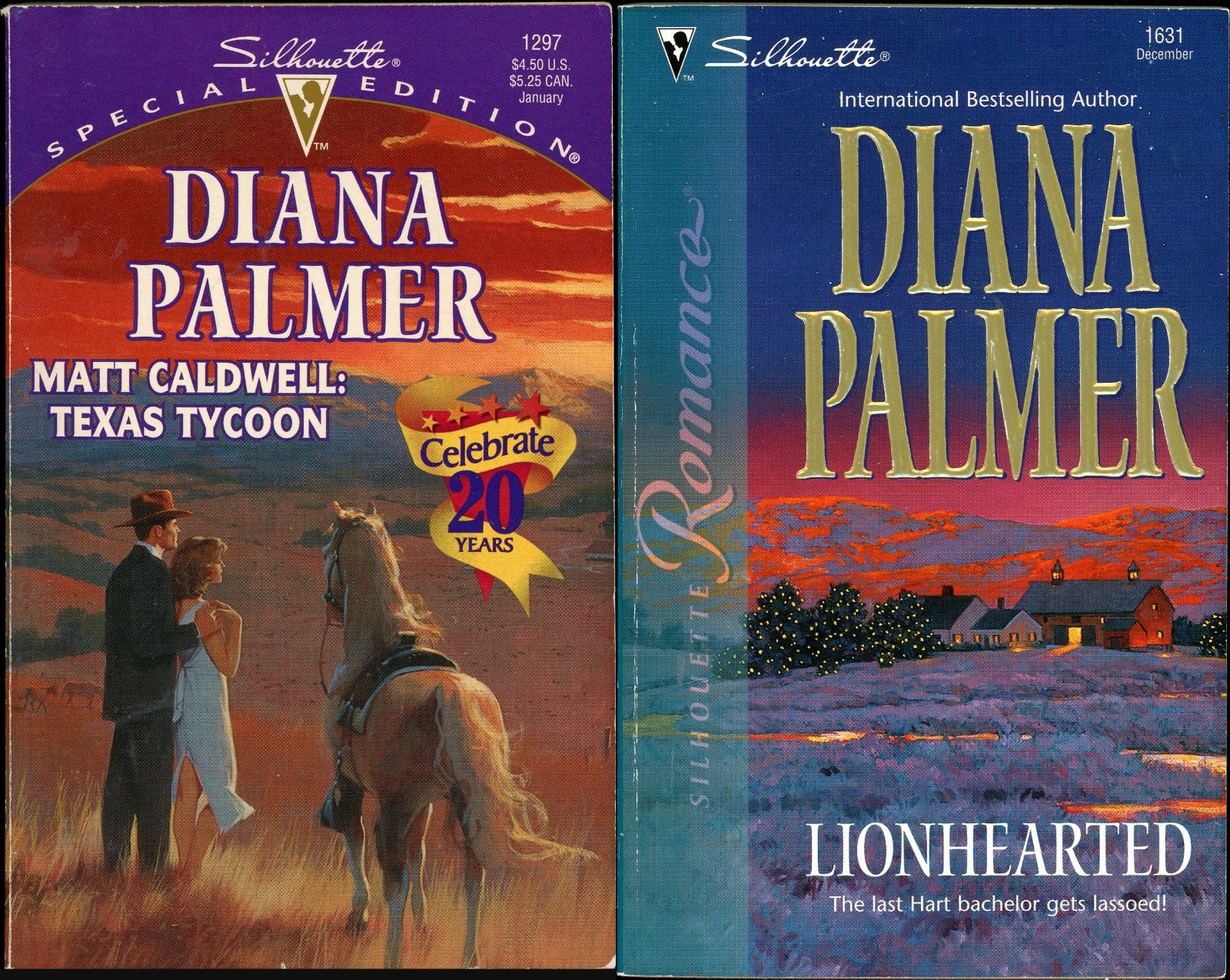 Long Tall Texans Romance Western Lot of 2 Paperback by Diana Palmer