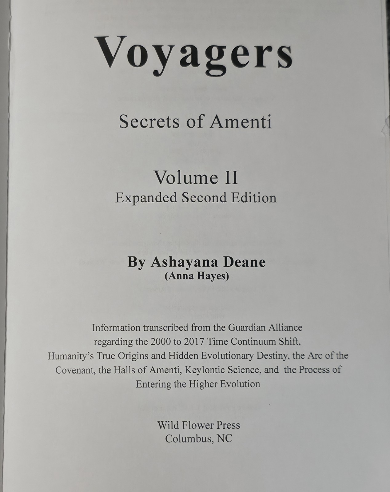 Secrets of Amenti, Vol. 2, Expanded 2nd Edition. Ashayana Deane (2002, TPB) VGC