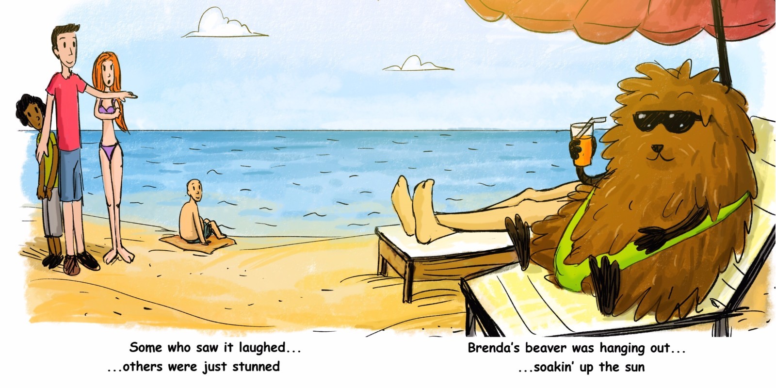 Brenda’s Beaver Needs a Barber HARD COVER–Physical Book
