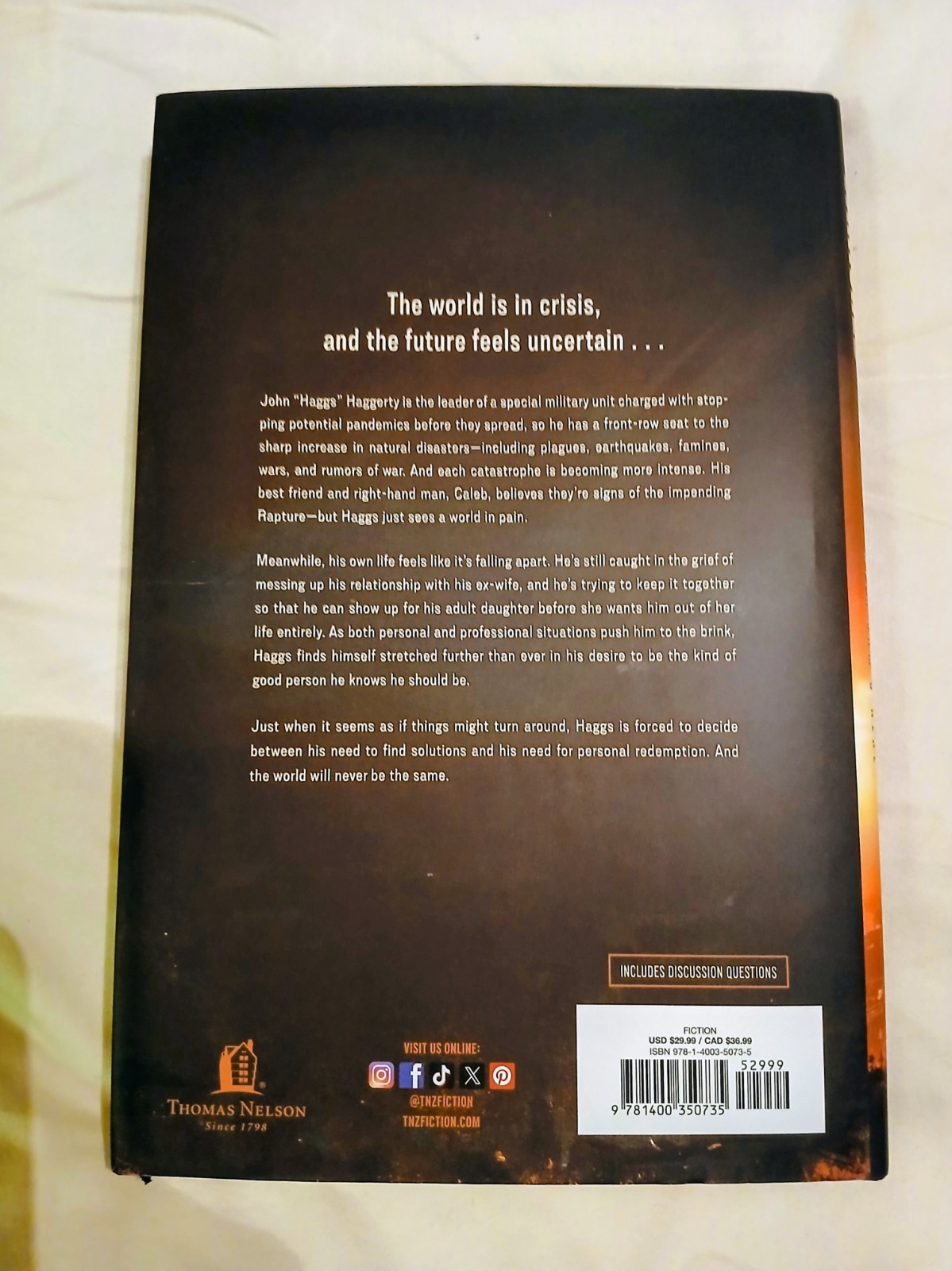 Vanished : A Novel by Dr. David Jeremiah (2025) Hardcover NEW