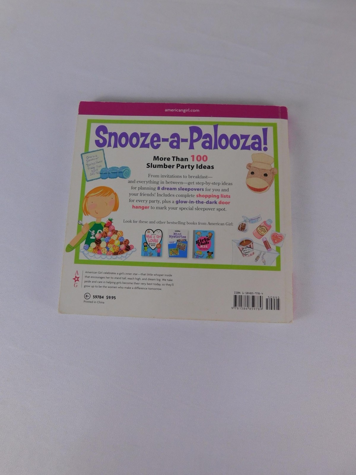 Snooze-a-Palooza! American Girl Paperback Multicolor Activity Book Ages 9-12