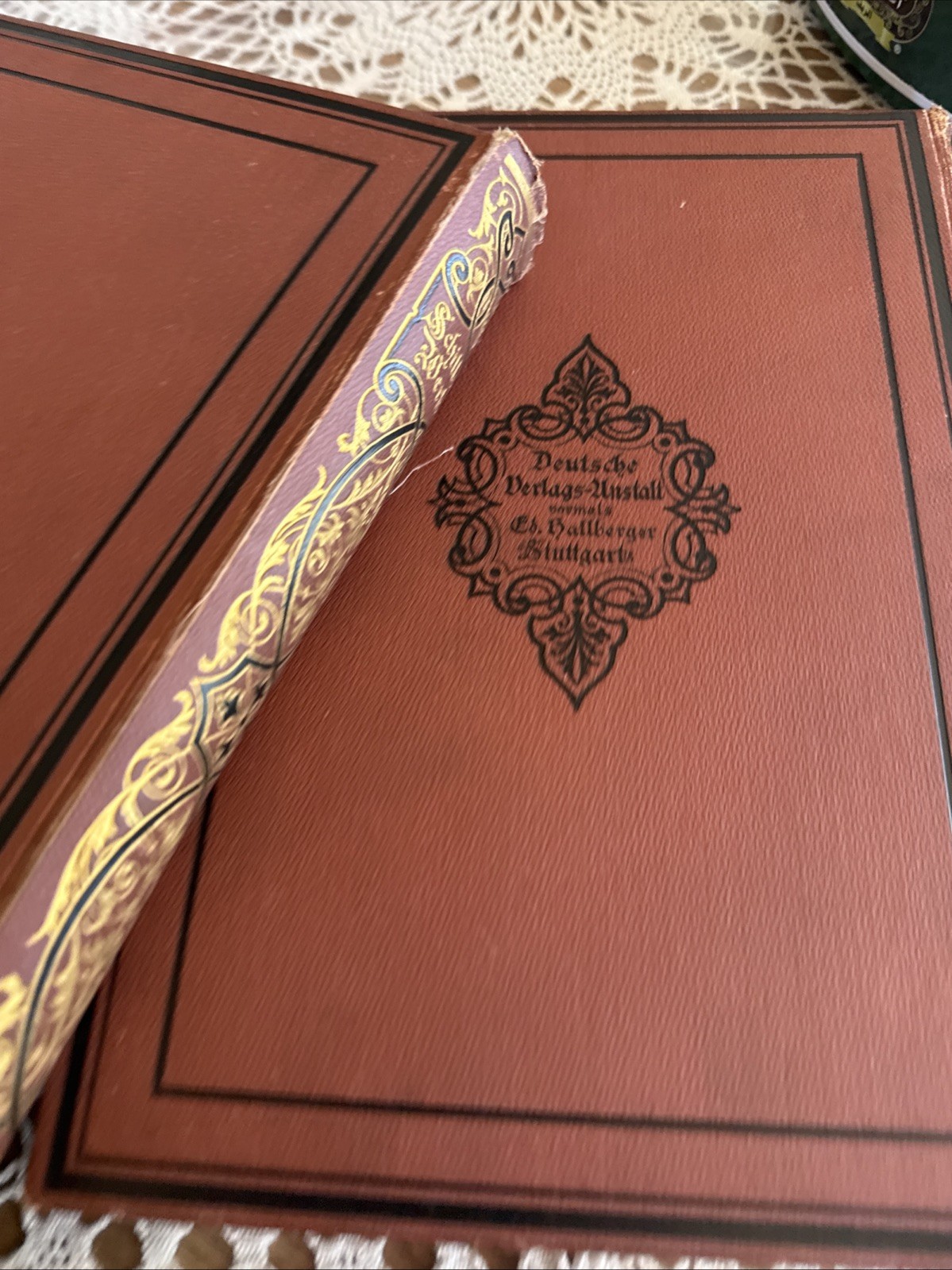 Antique Schiller’s Werke 3 Volumes German Language Volume 1, 3 And 4 In The Set