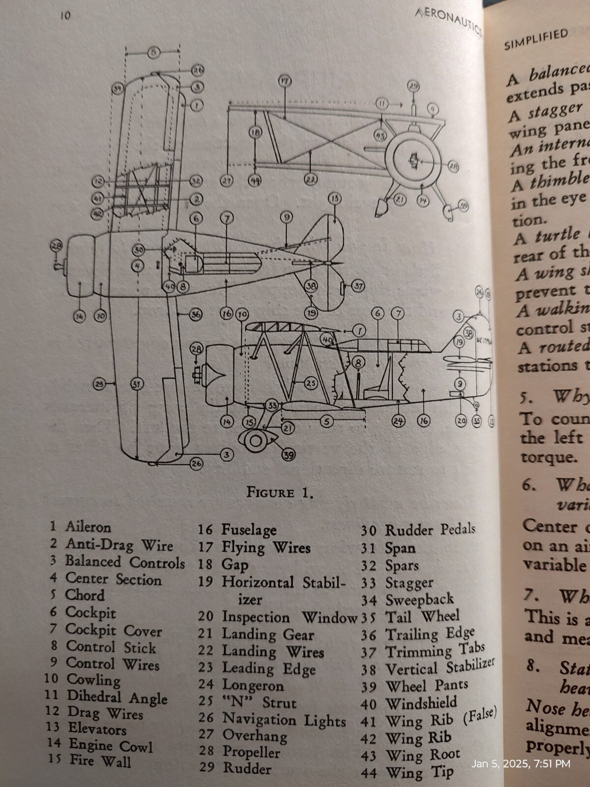 Aeronautics Simplified, Ernest G. Vetter, USNR, 172 pages, © 1940, 3rd Printing