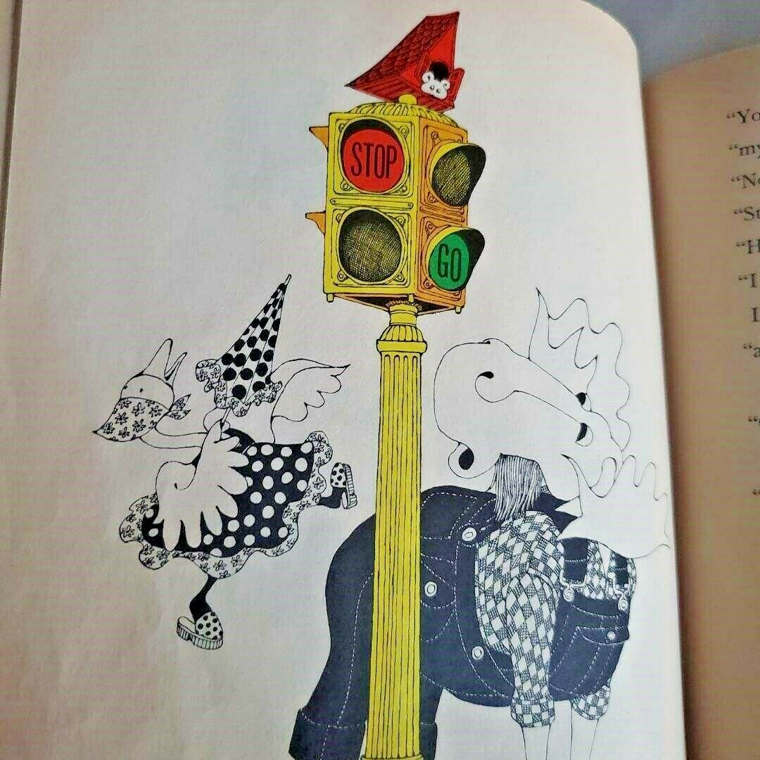 Vintage Childrens Book „Moose, Goose and Little Nobody“ 1974 by Ellen Raskin