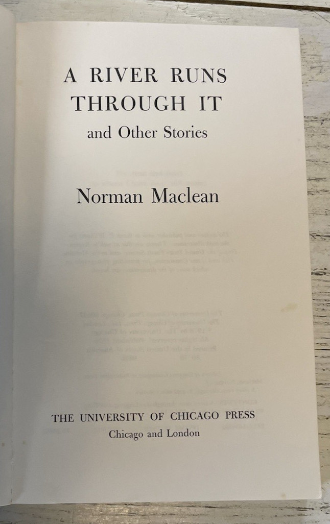A River Runs Through It PB Book&DVD Norman Maclean 1976 Vintage Brad Pitt Redfor