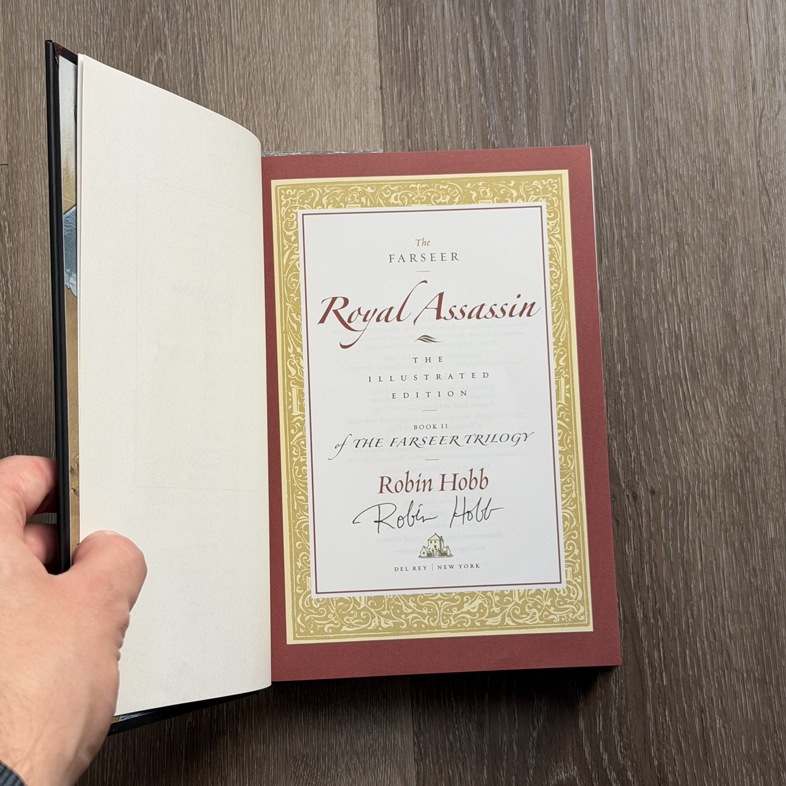 Signed – Robin Hobb Farseer Trilogy Hardcover Illustrated Edition – Signed NEW