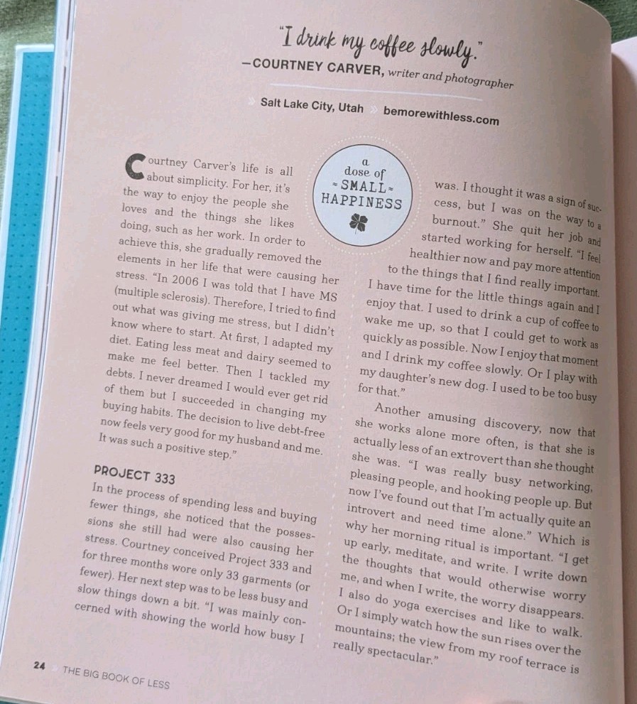 The Big Book of Less: Finding Joy in Living Lighter (Flow) – Hardcover Smith
