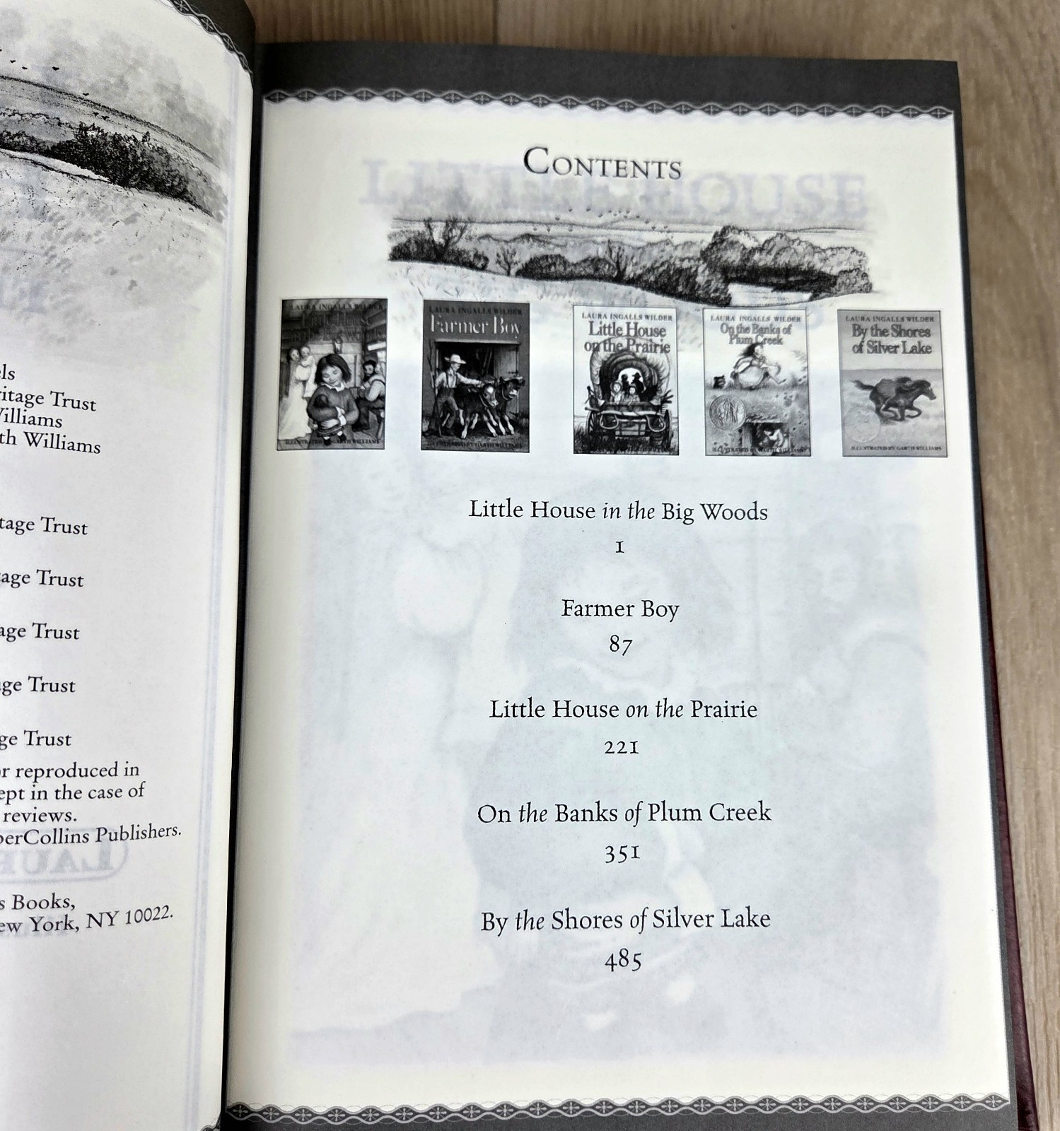 Little House: The First Five Novels by Laura Ingalls Wilder Leather Bound Gilt