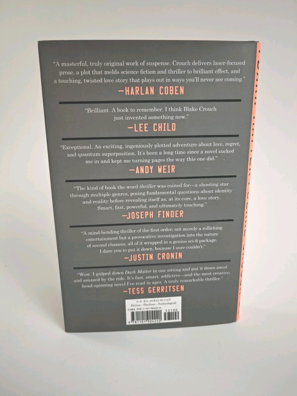 Dark Matter: A Novel by Blake Crouch (English) Hardcover Book