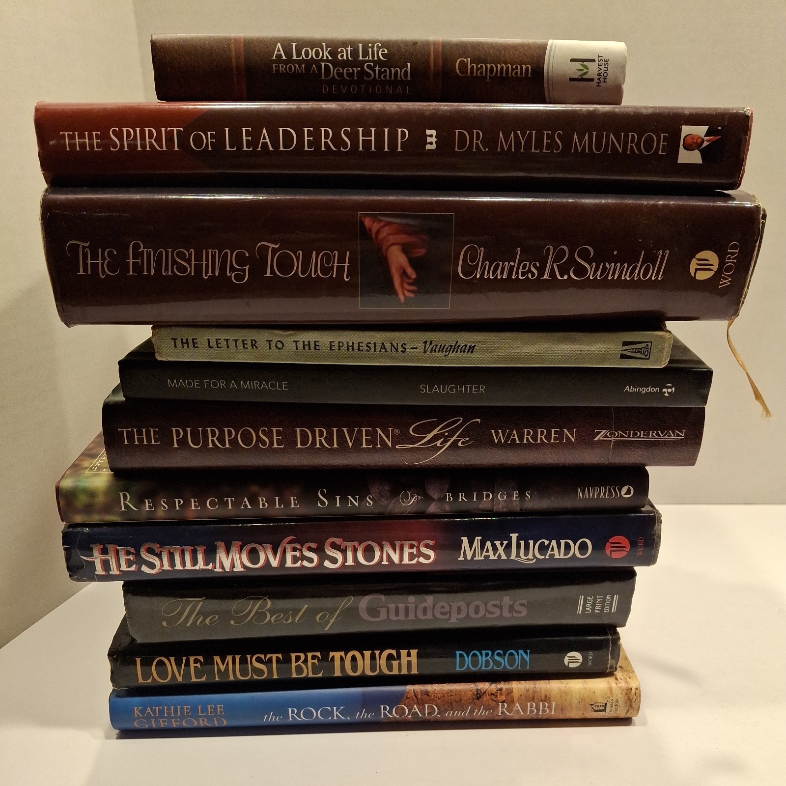 Lot Of 25 Christian Self Help Devotional Motivational books Swindoll Dobson etc