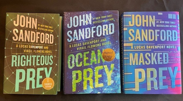 Lot of 3 John Sandford „Lucas Davenport“ novels (Signed/First Editions)