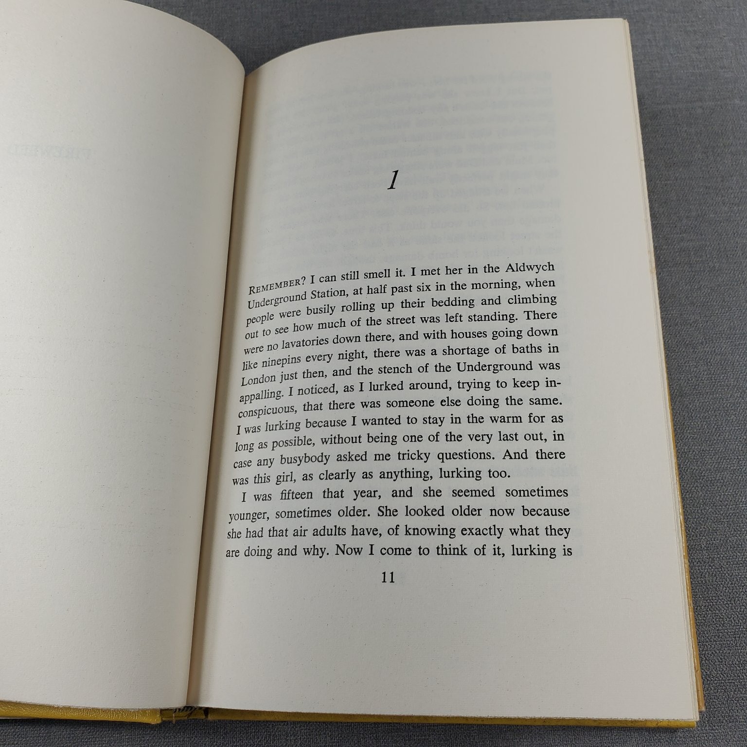 Fireweed Jill Paton Walsh 1969 Book Club Edition Historical Fiction Farrar