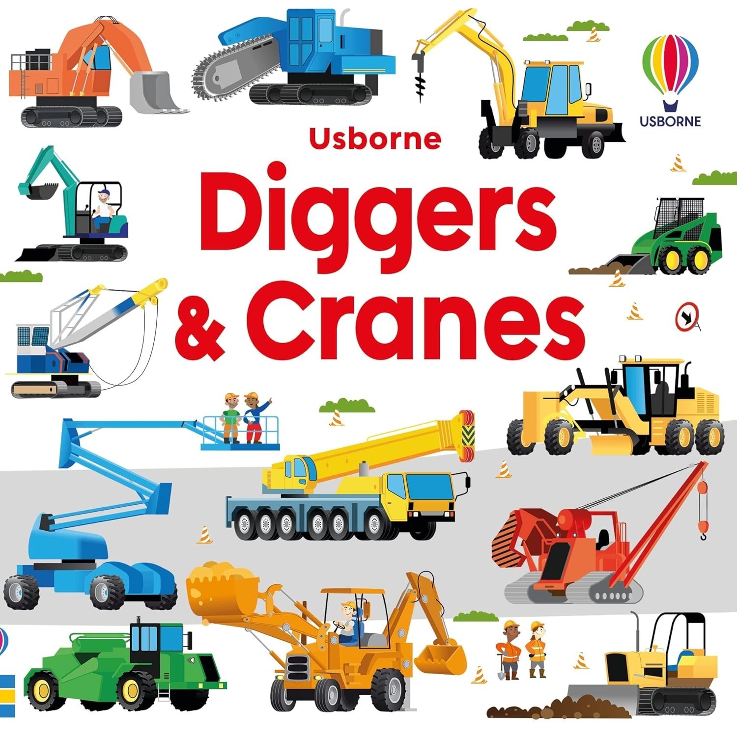 Sam Smith Gabriele Antonini Usborne Book and Jigsaw Diggers and Cranes (Paperbac