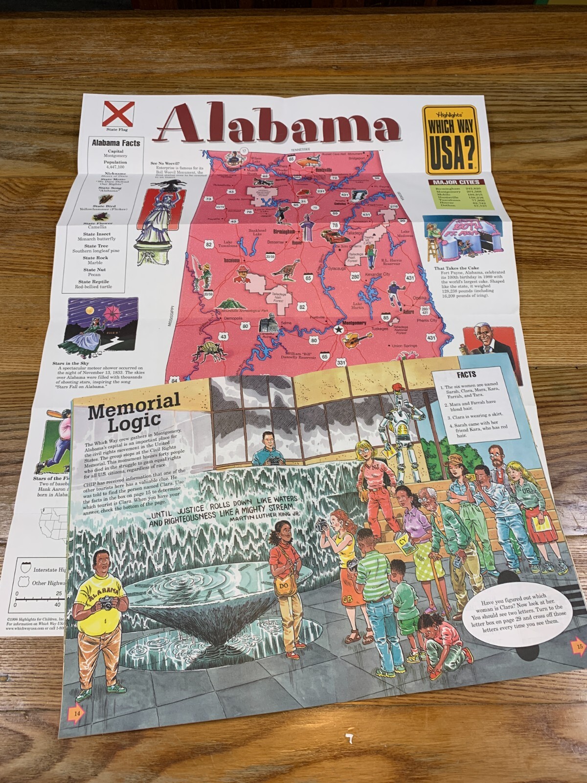 Highlights WHICH WAY USA Books & Maps Louisiana Missouri Alabama Mississippi