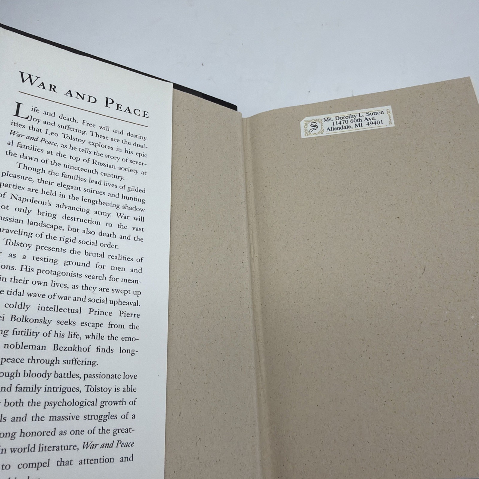 War and Peace – Leo Tolstoy, 1993 HC/DJ, Barnes & Noble Classics