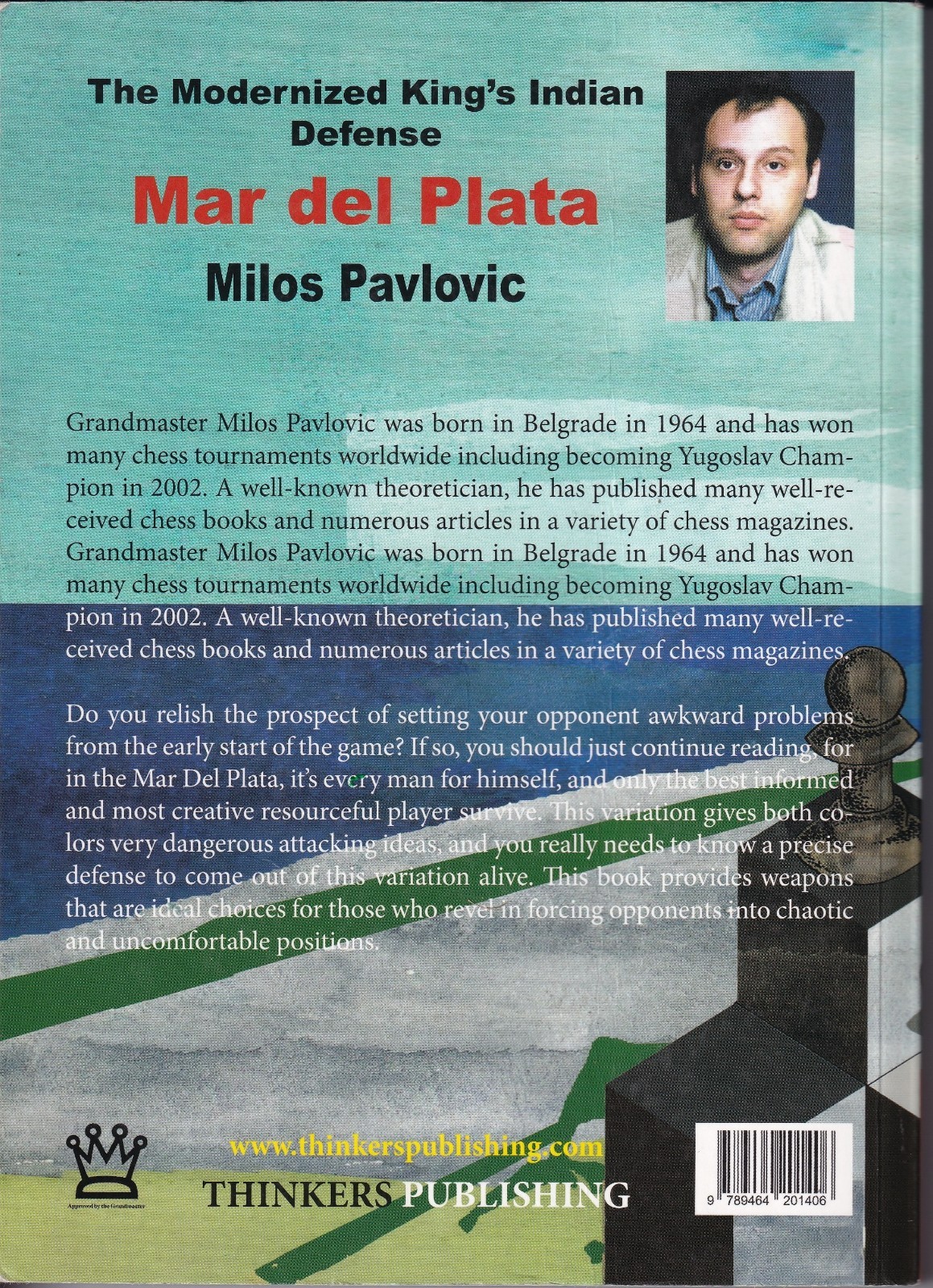 The Modernized King’s Indian Defense Mar del Plata KID Milos Pavlovic Chess Book