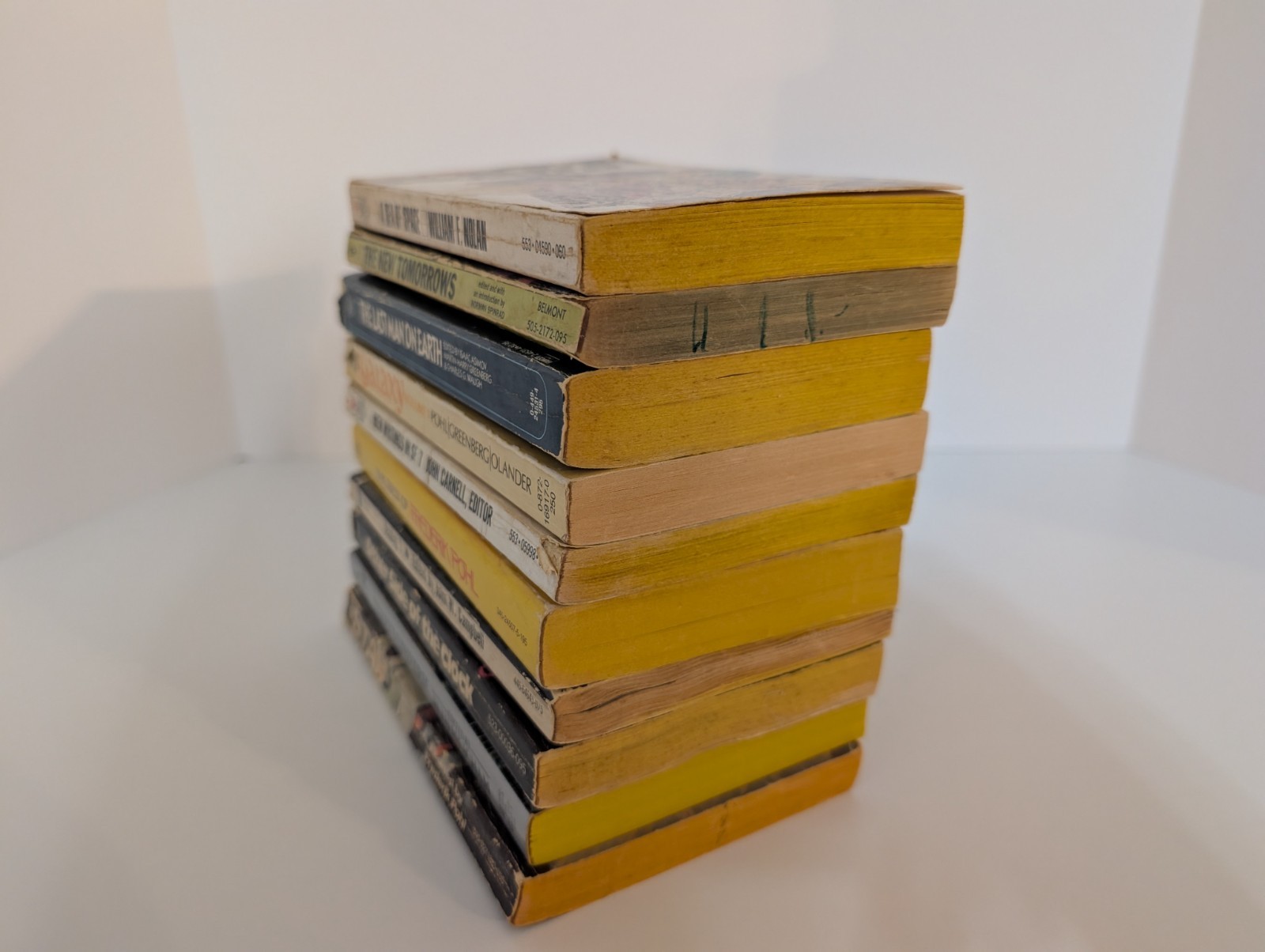 Vintage Sci-Fi 10 Paperback Lot Pohl Asimov Nolan Campbell Anthologies