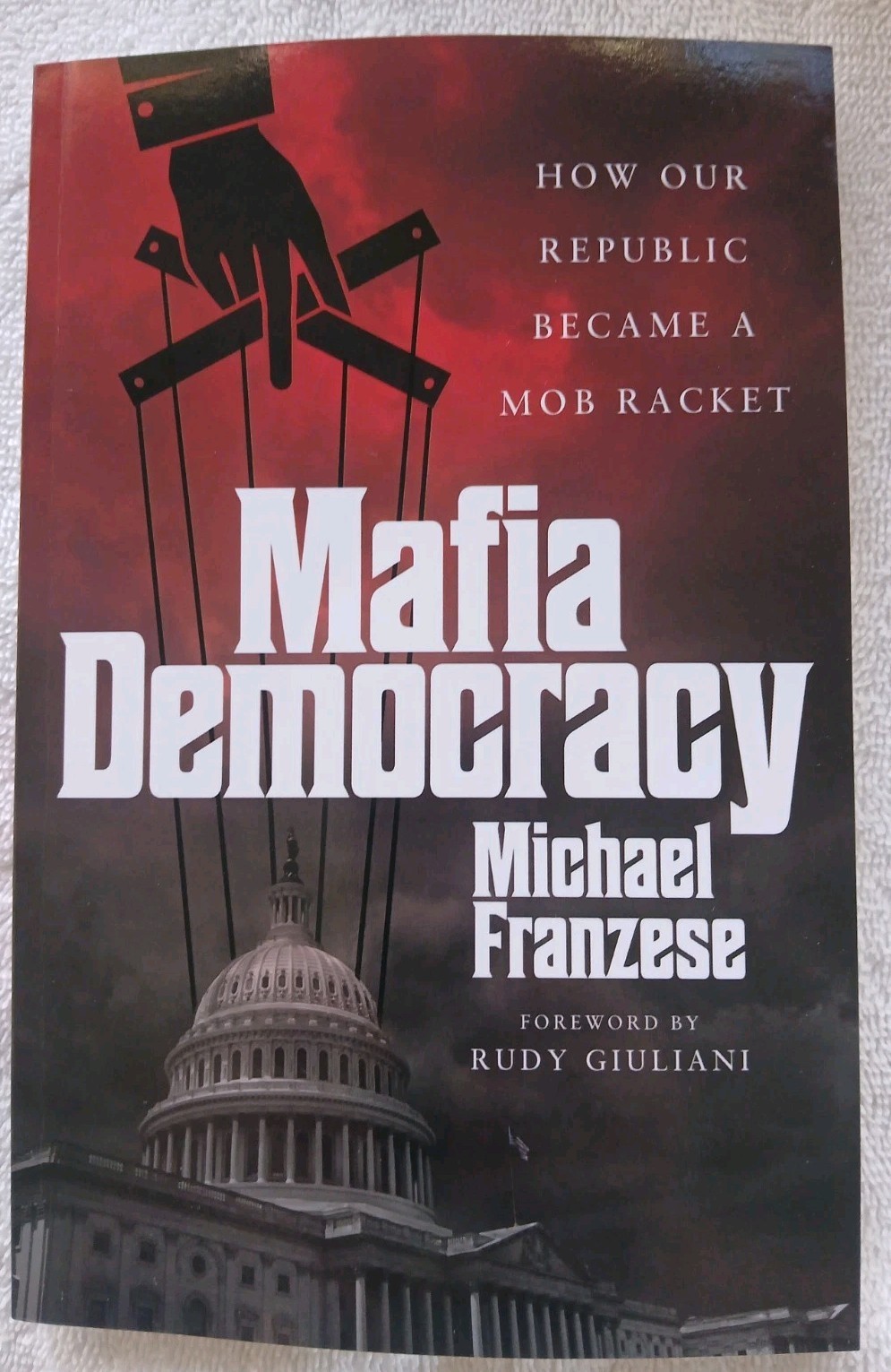 Michael Franzese Cosa Nostra Hand Signed Mafia Democracy Book