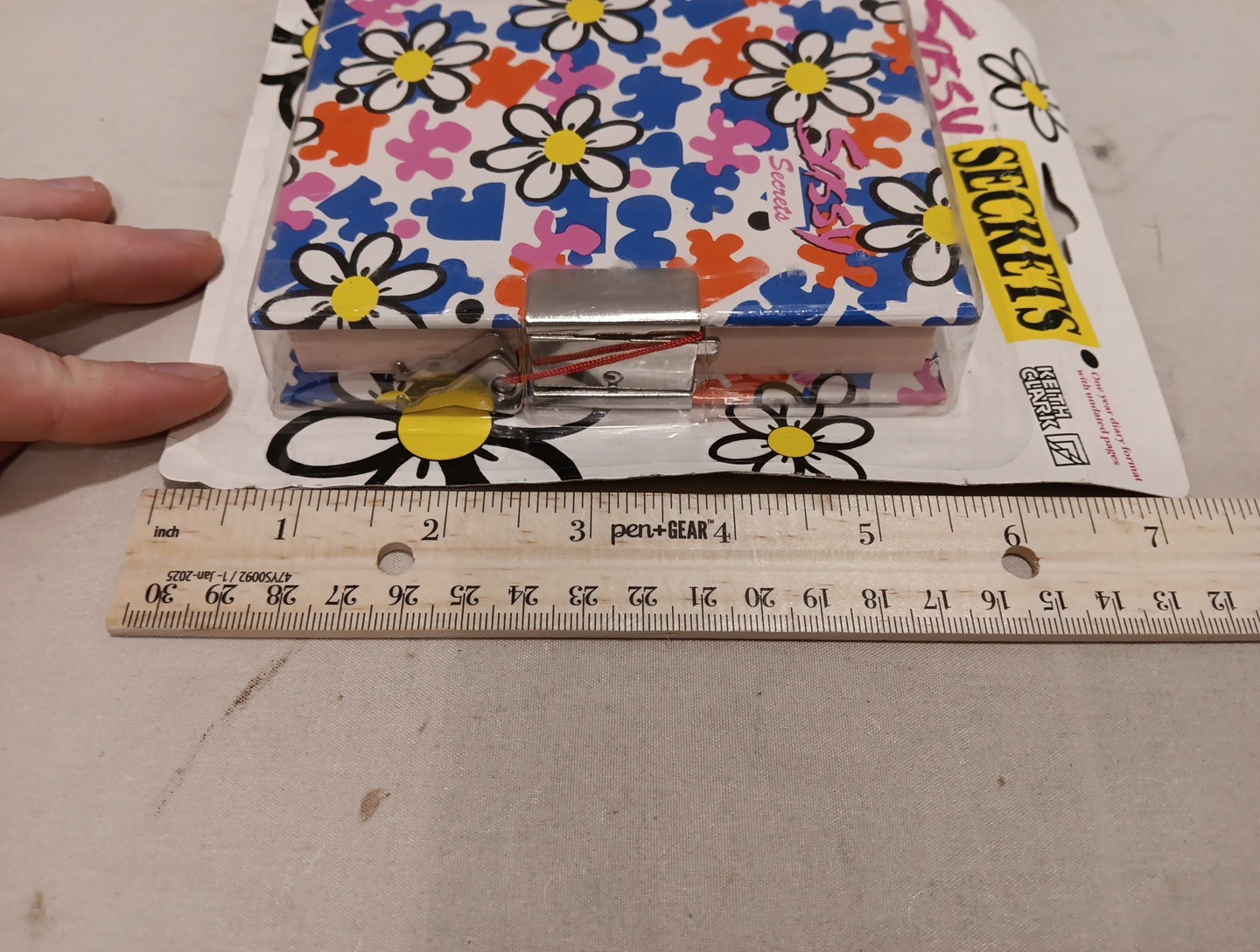 Vintage 1991 Keith Clark Sassy Secrets Diary New On Card 90s Floral Diary NOS