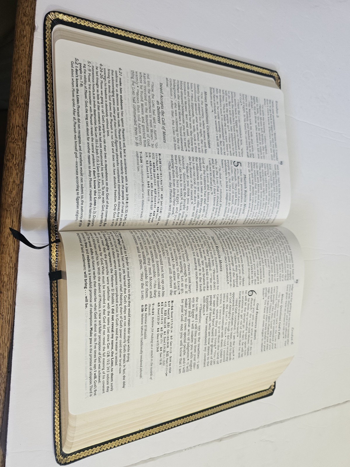 Thomas Nelson The Open Bible Genuine Leather Red Letter Edition Hardcover