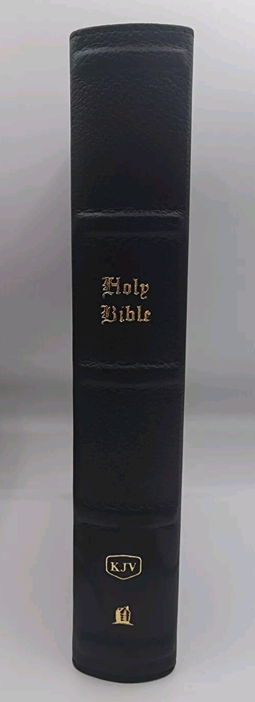 KJV Large Print Single Column Bible Indexed Leatherback By Thomas Nelson