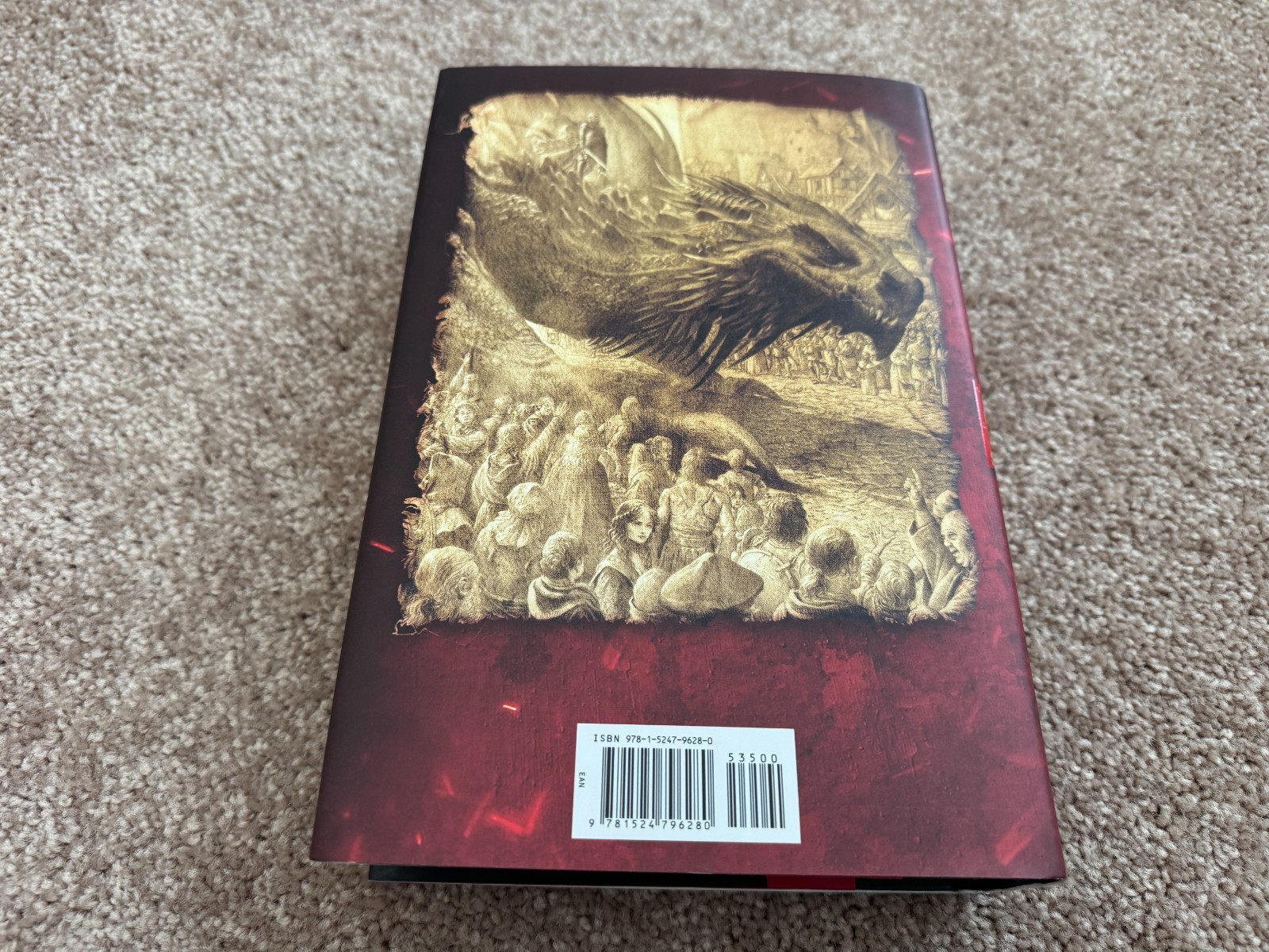 FIRE & BLOOD George R.R. Martin GAME OF THRONES HCDJ 1ST / 1ST House Dragon MNT