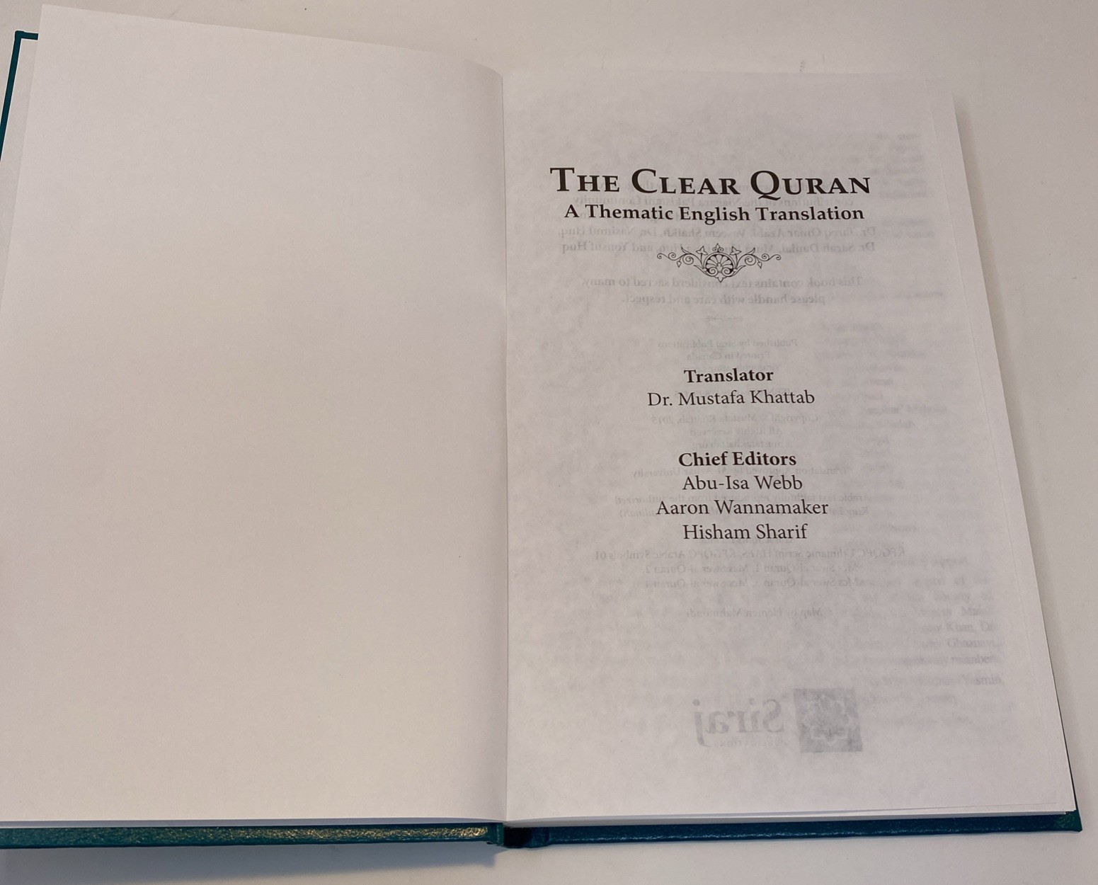 The Clear Quran® Series By Dr. Mustafa Khattab | Limited 1st Edition (Hardcover)
