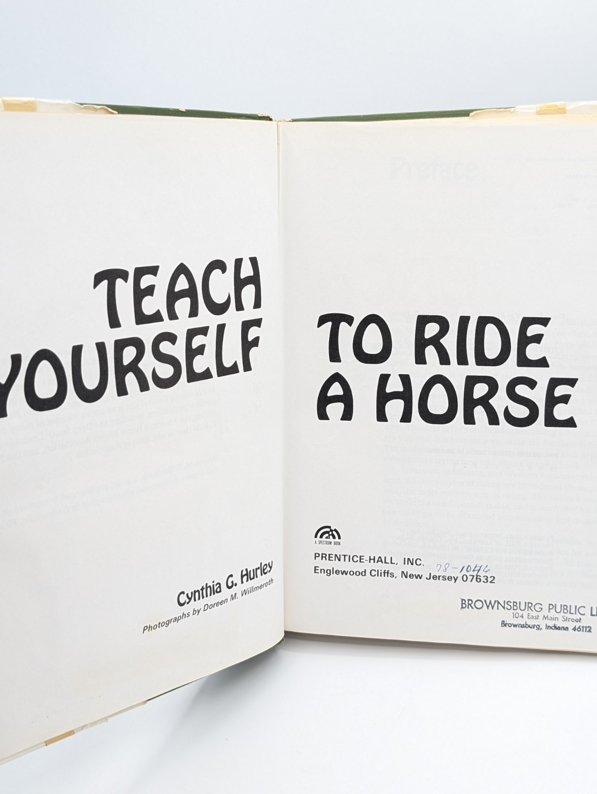 Teach Yourself To Ride A Horse Riding Vintage Horseback Training Equestrian Book
