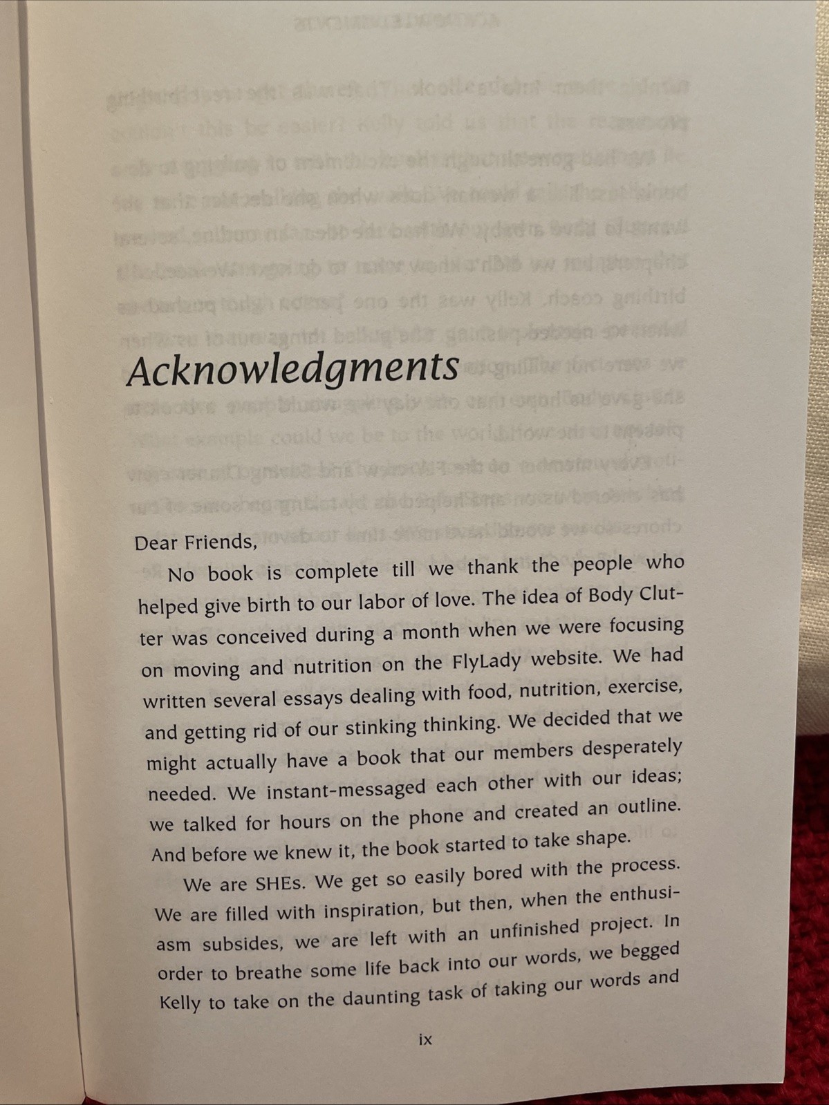 Body Clutter : Love Your Body, Love Yourself by Marla Cilley and Leanne Ely