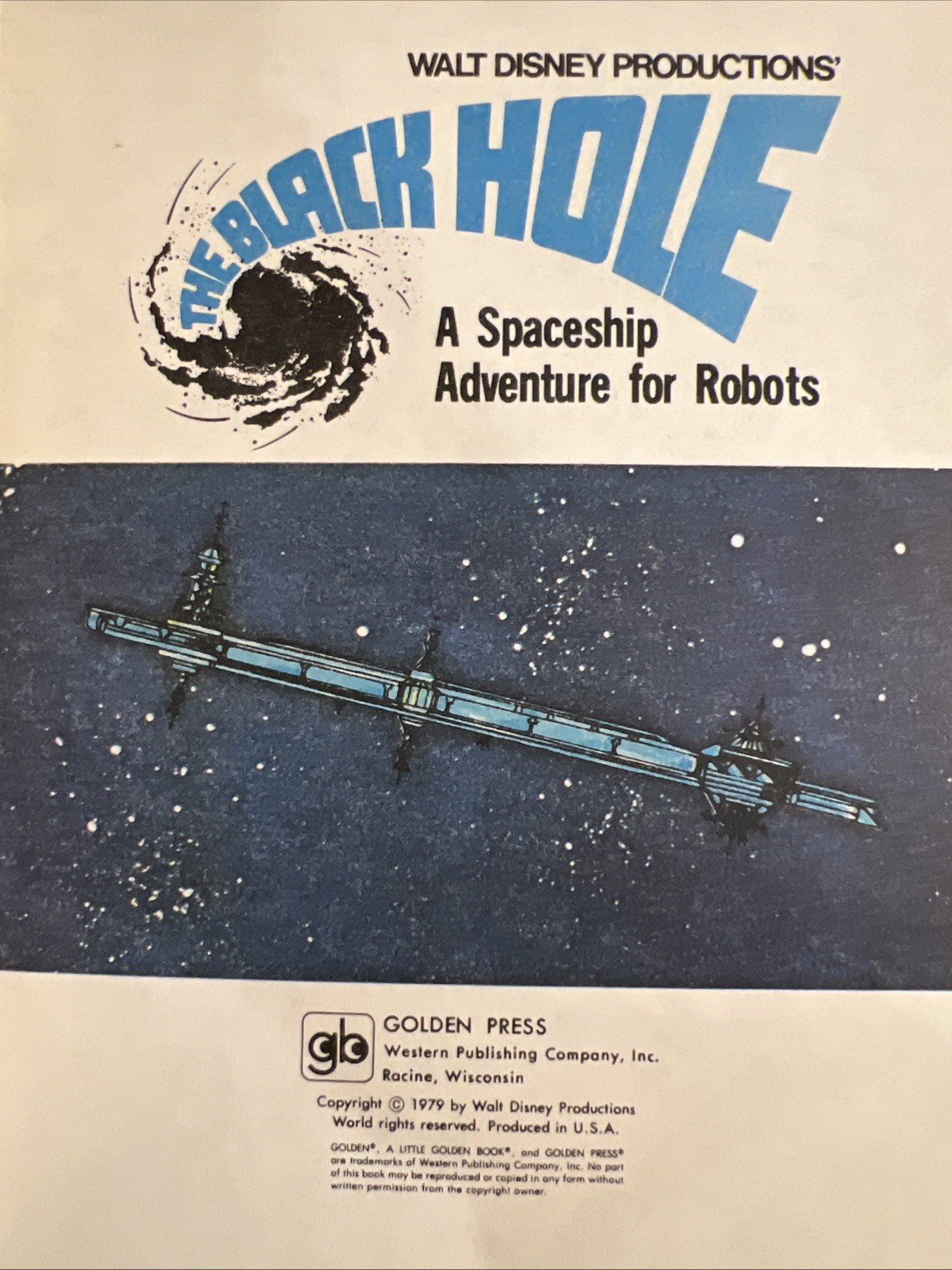 Vtg A Little Golden Book Disney’s The Black Hole A Spaceship .69 501 1979 #4922