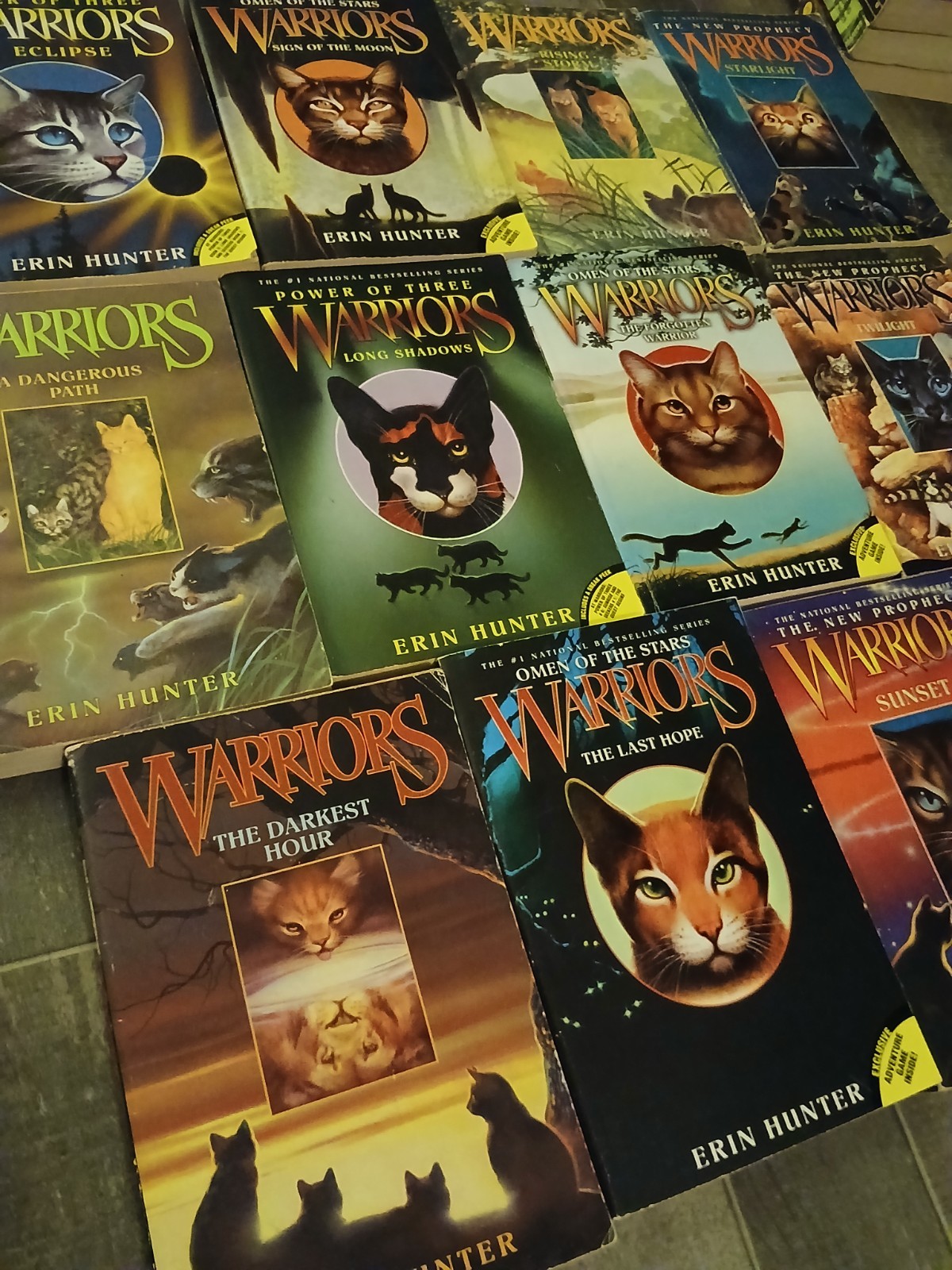 Erin Hunter Warriors Paperback Book Lot 11: Eclipse, Starlight, Twilight + More
