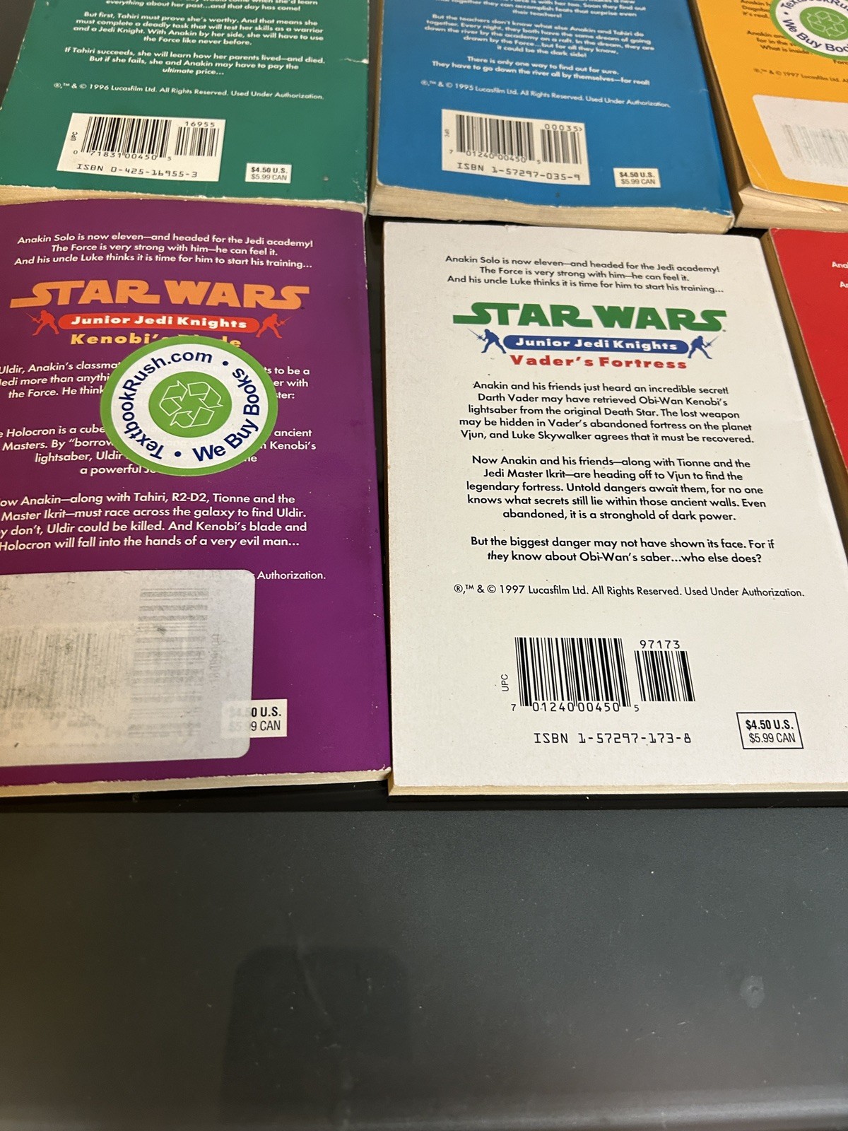 Star Wars 1995 Scholastic Junior Jedi Knights Books Set – Used/Read Description