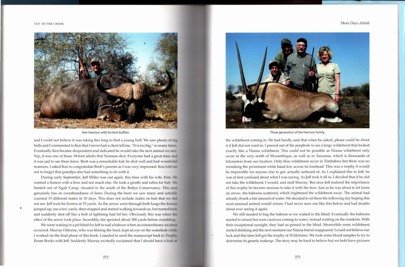 signed CUT TO THE CHASE Limited Edition #241 of 1000 AFRICAN SAFARI Hunting 2012