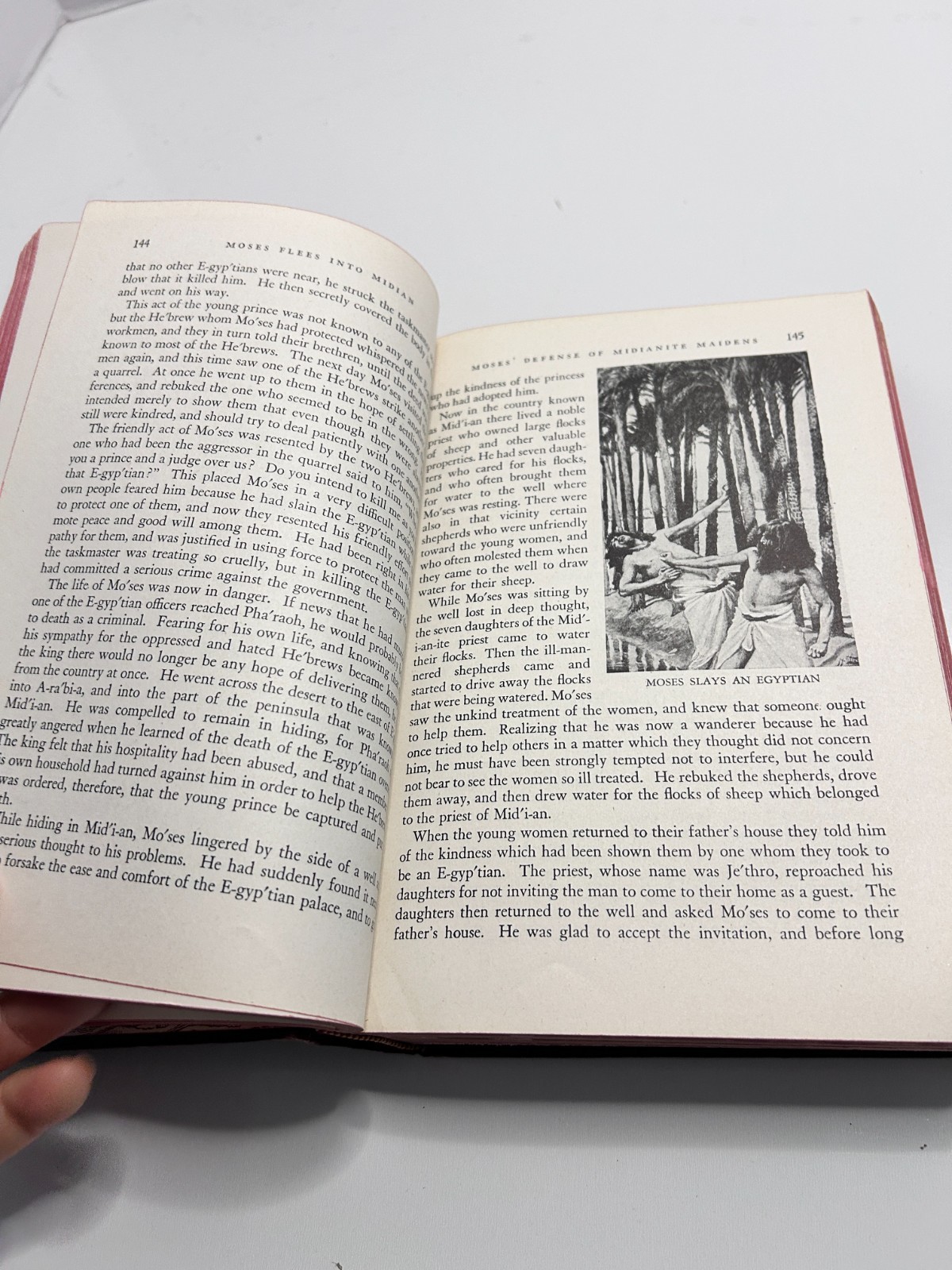 Beautiful Bible Stories Hardcover Illustrated By Charles Roney 1948 Vintage Book