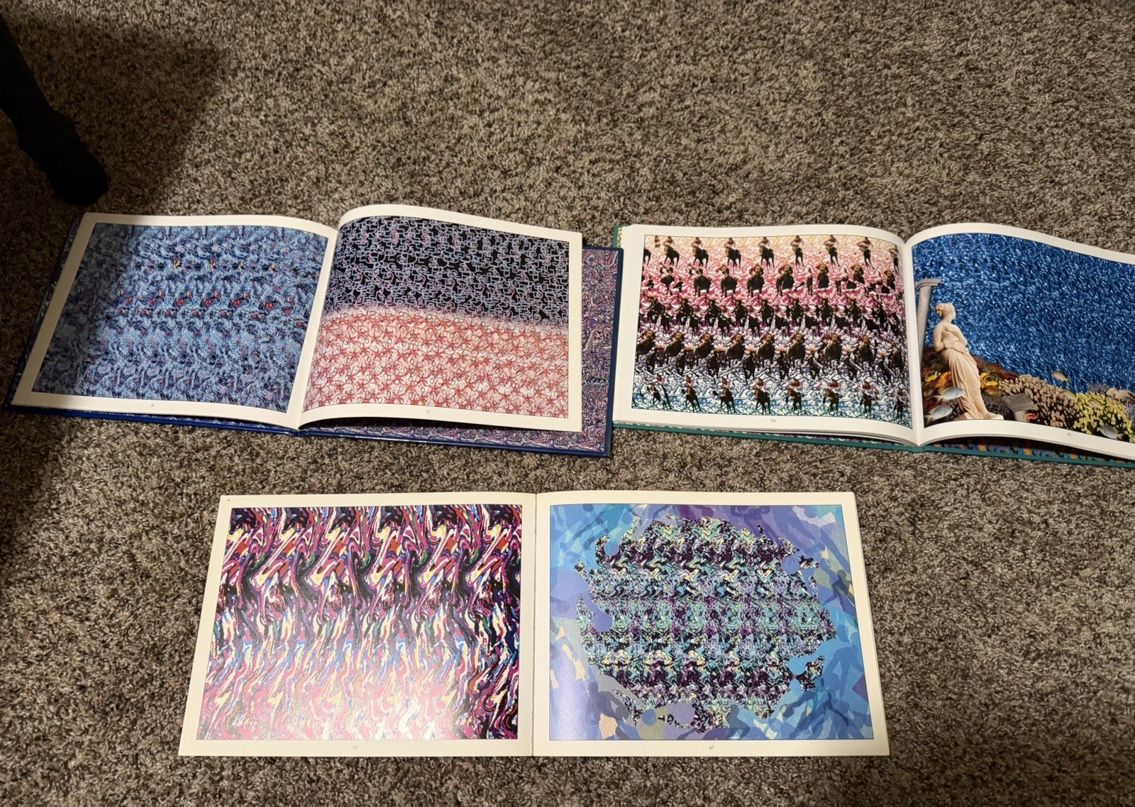 Magic Eye Book Lot of 3 Vintage 3D Illusion Books Magic Eye II Gallery Nostalgia
