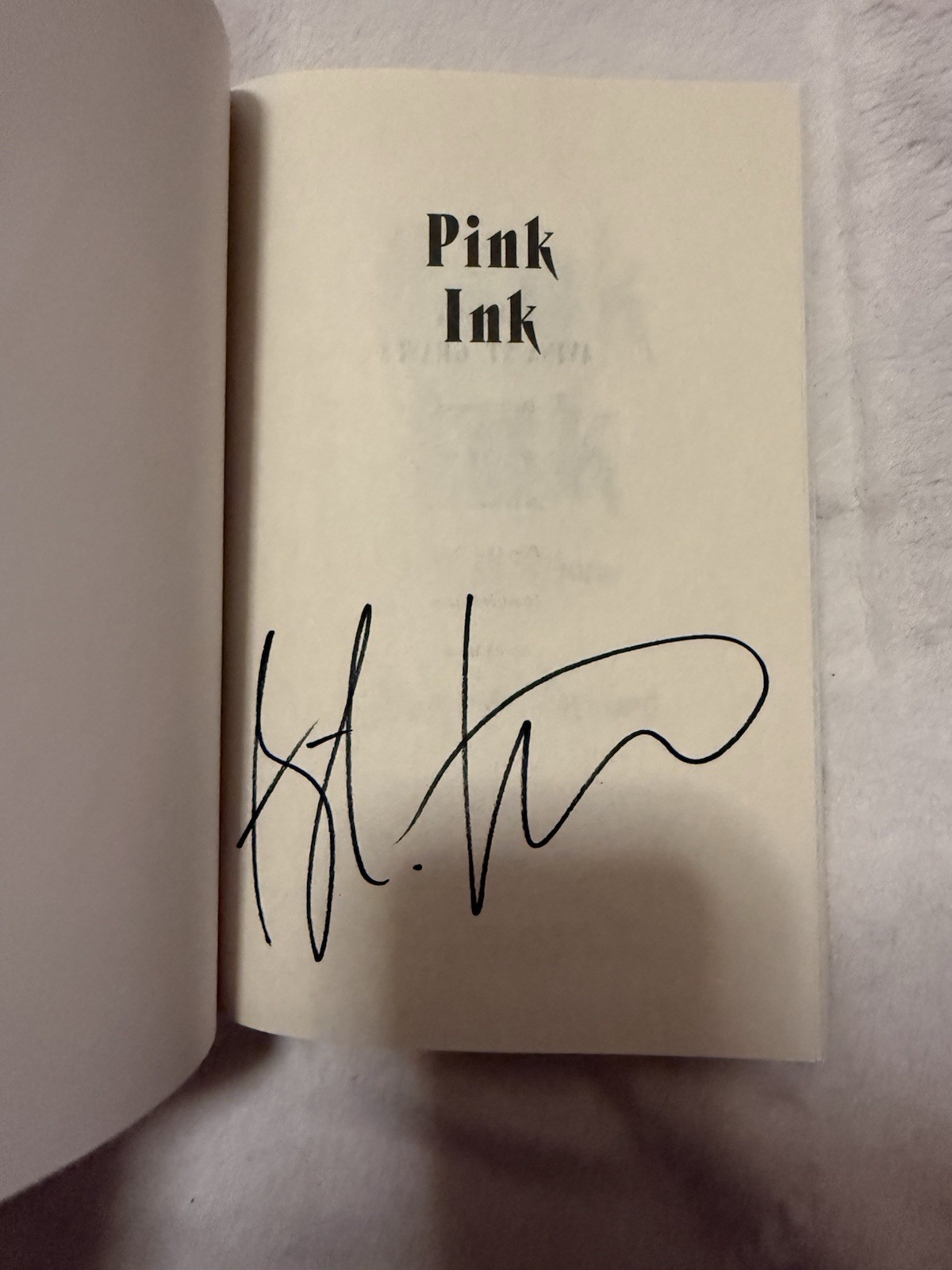 Pink Ink by Avina St. Graves Signed ARC Paperback Dark Romance Thriller 2026