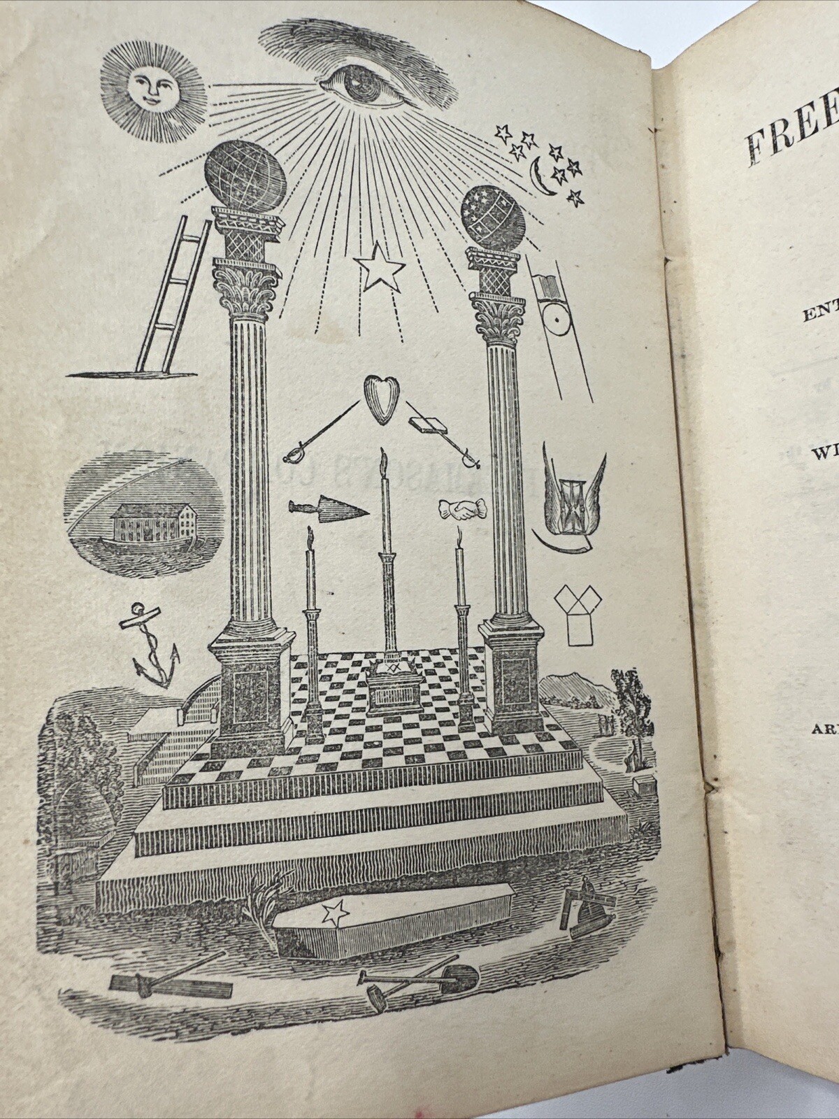 The Freemason’s Companion 1869 Rare A Ritual Entered Apprentice Freemasonry