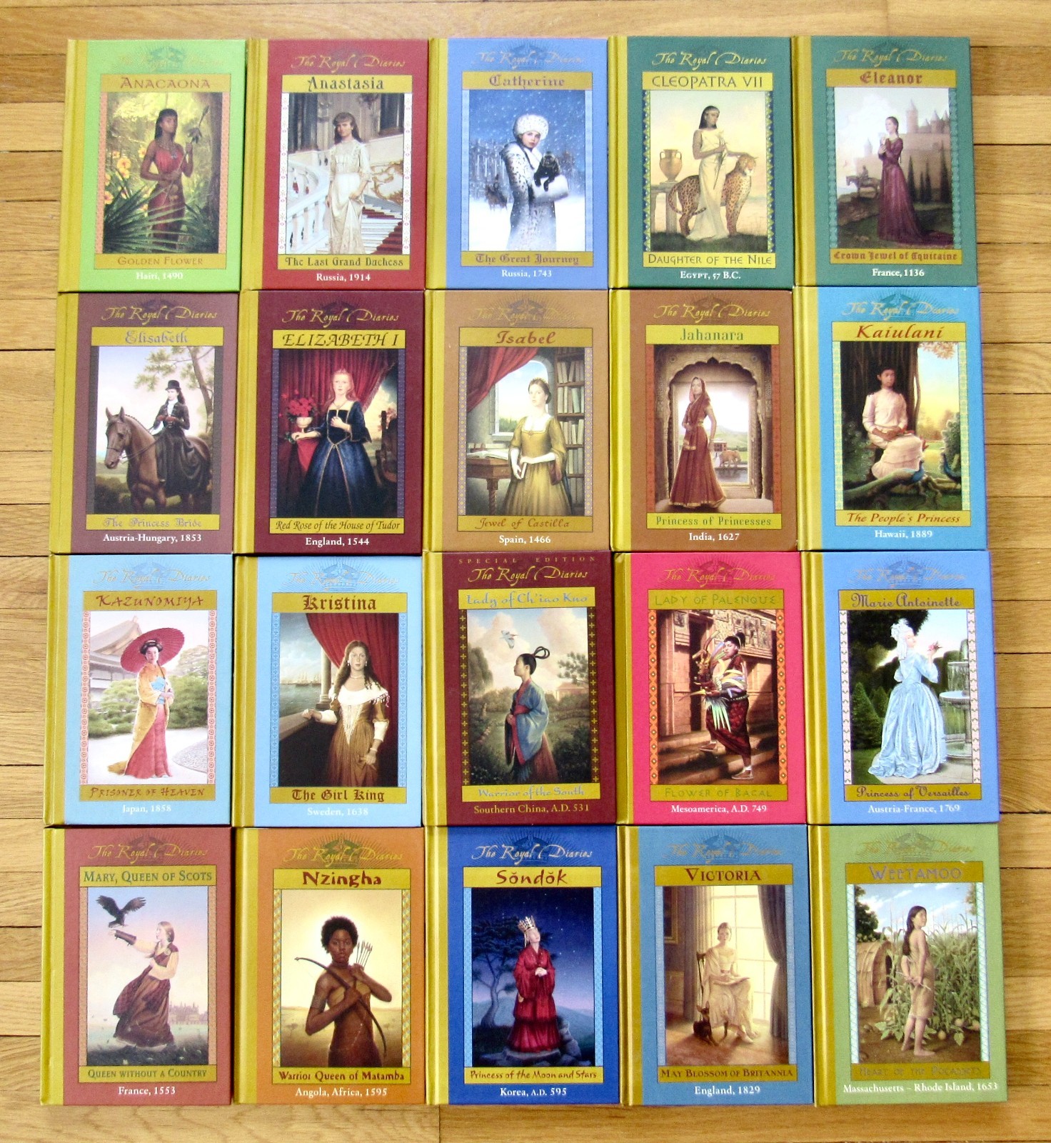 Complete Set 1-20 THE ROYAL DIARIES Books Scholastic HB VGC