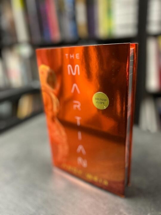 Andy Weir The Martian (Deluxe Edition) Hardcover Book | Signed by Andy Weir #18