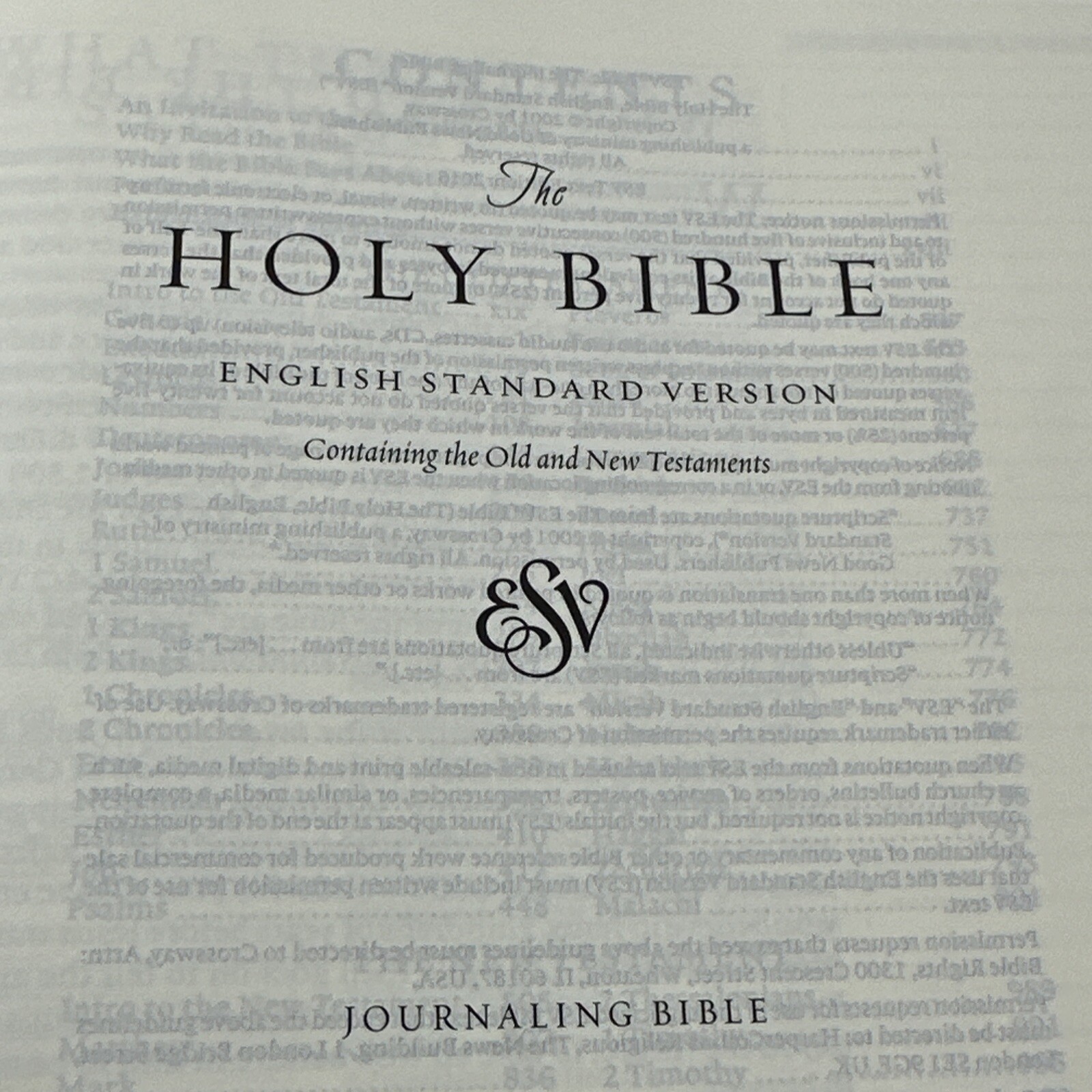 Holy Bible : English Standard Version Journaling Bible Trutone Brown Cross READ
