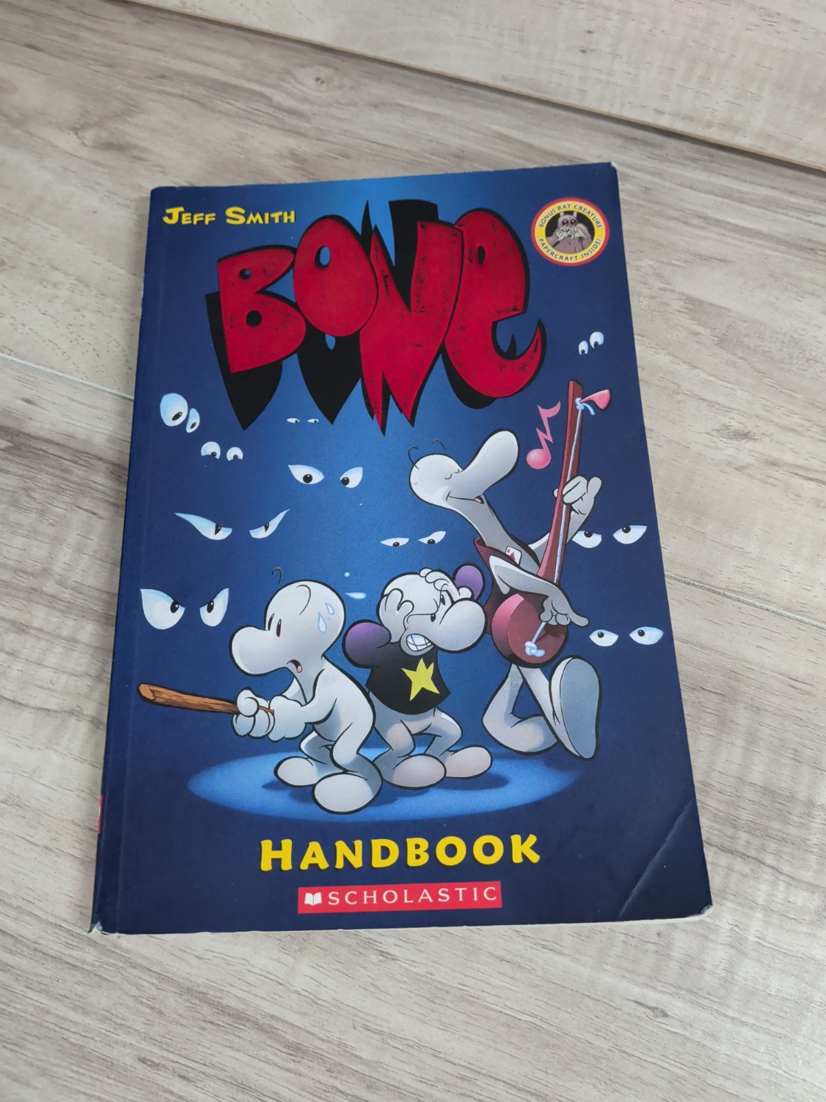 Lot of 10 BONE Graphic Novel Series by Jeff Smith Complete 1-8 & Rose Handbook