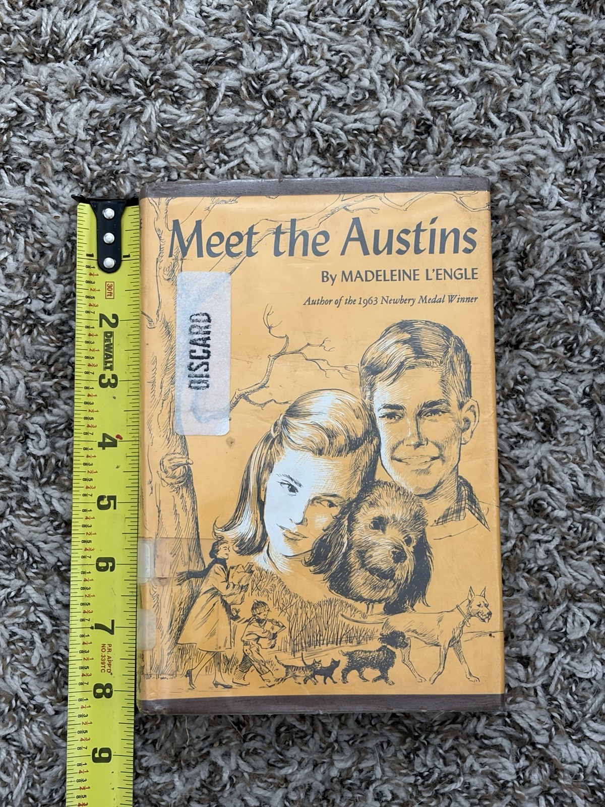 Madeleine L’Engle Meet the Austins 1960 Library Copy Hardcover