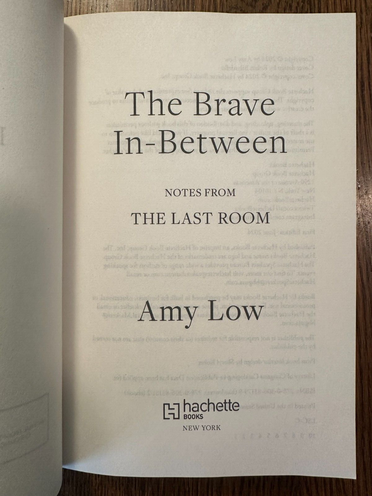 ARC The Brave In-Between by Amy Low (2024, Paperback) FIRST EDITION PROOF VG