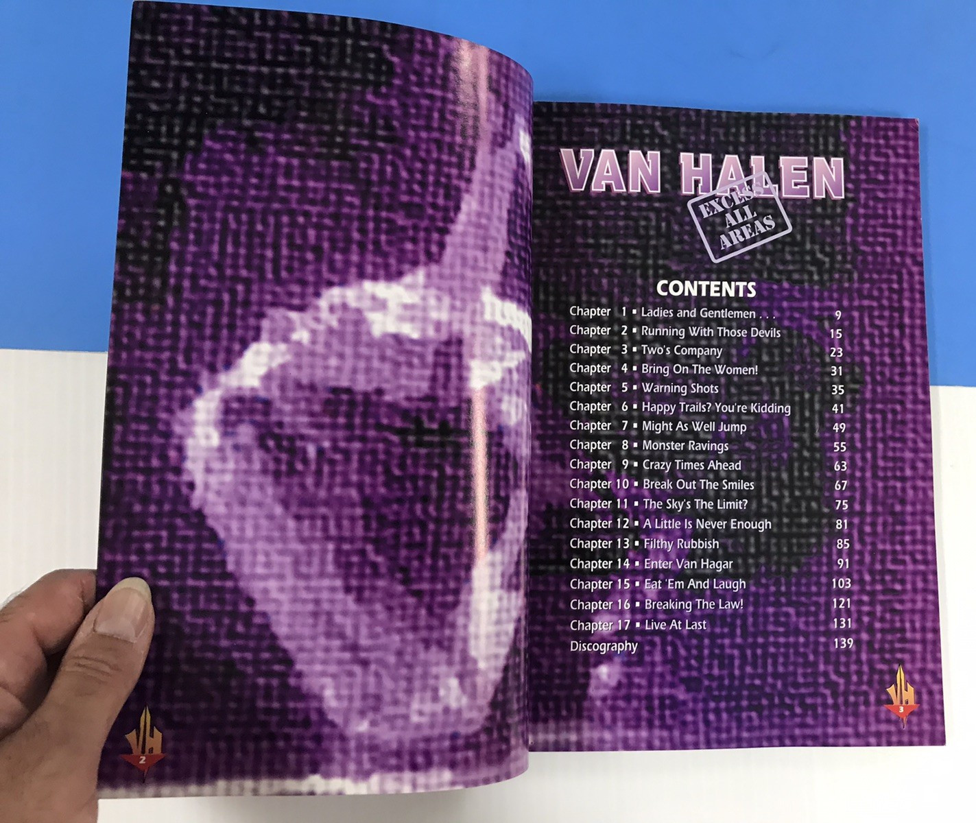 VAN HALEN Excess All Areas (1994) UK FAN BOOK by Malcolm Dome / 144 pages #808