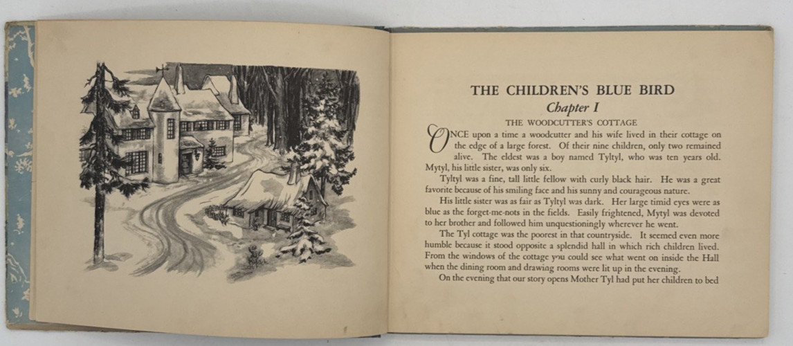 The Childrens Blue Bird, Vintage Maeterlinck’s HC BOOK 1939, B188