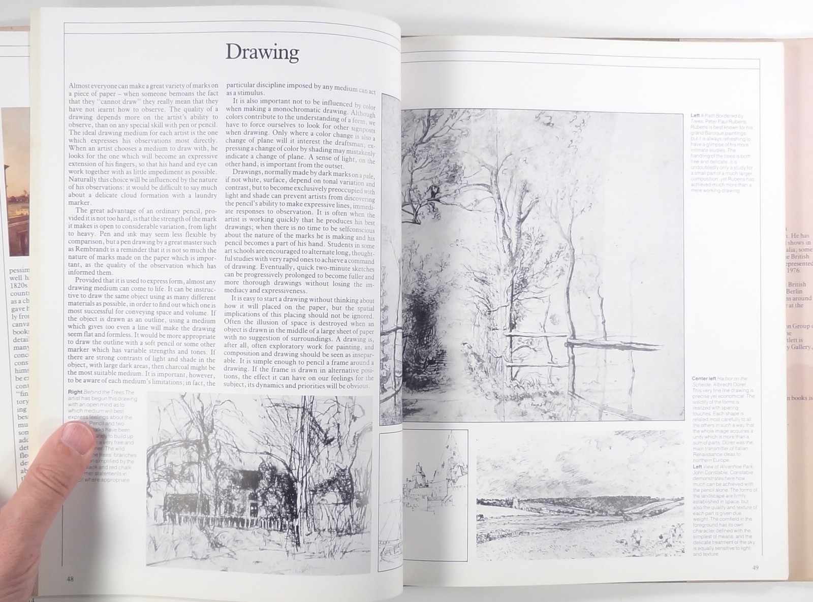 1983 Bartlett DRAWING & PAINTING THE LANDSCAPE art instruction HC/DJ composition