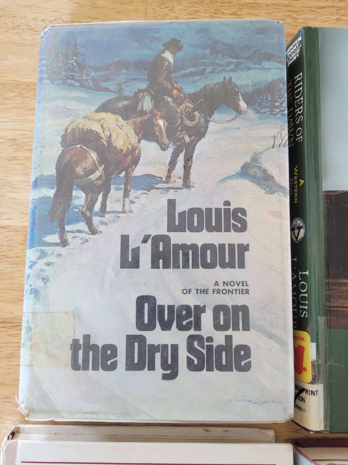 4 Louis L’Amour Hardcover Book -2 Large Print -Sackett Companion-Ex Lib