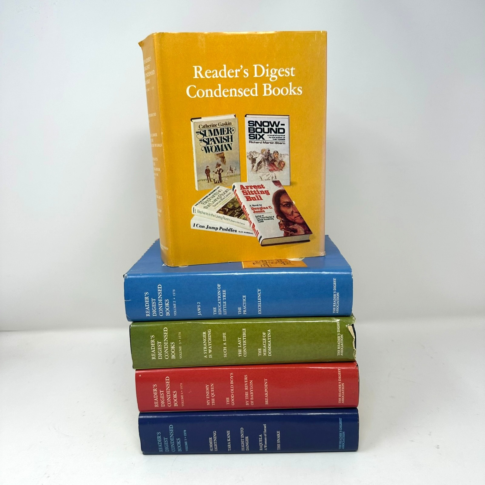 1978 Reader’s Digest Condensed Books | Complete With Dust Jackets | Vol. 1-5