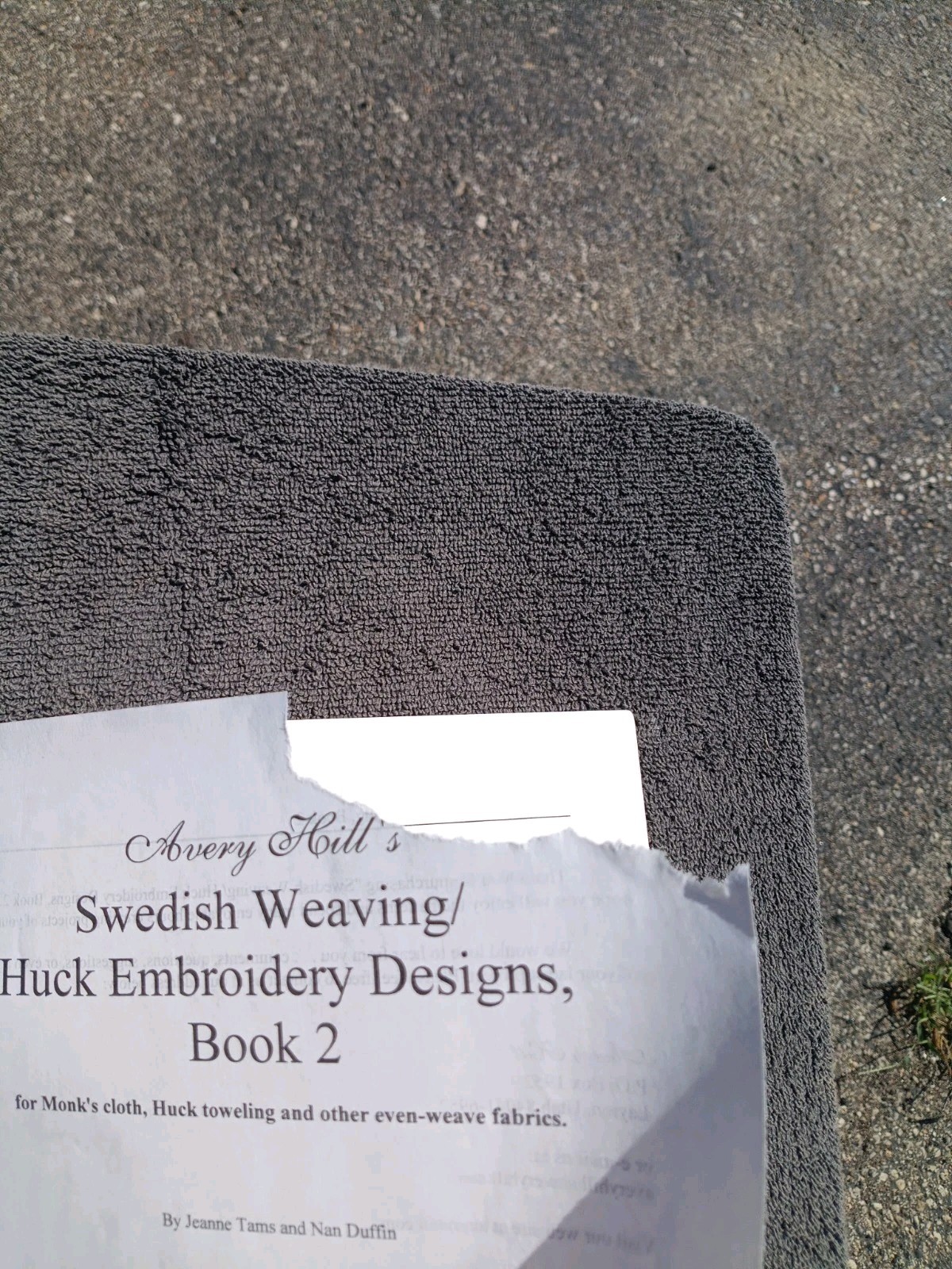 Avery Hill’s SWEDISH WEAVING/HUCK EMBROIDERY Designs Book II READ DESCRIP