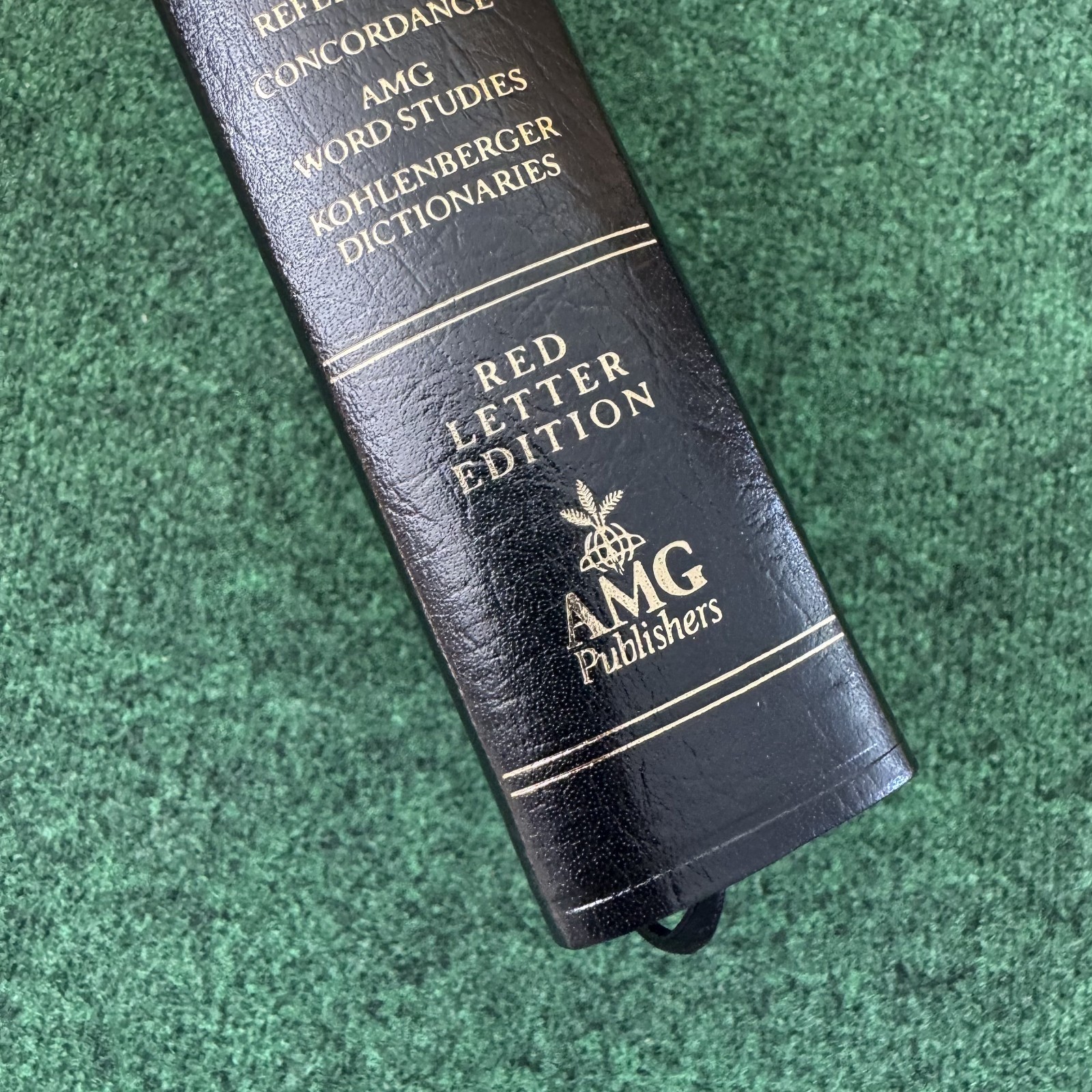NIV Hebrew Greek Key Word Study Bible Bonded Black Red Letter 1984 Edition